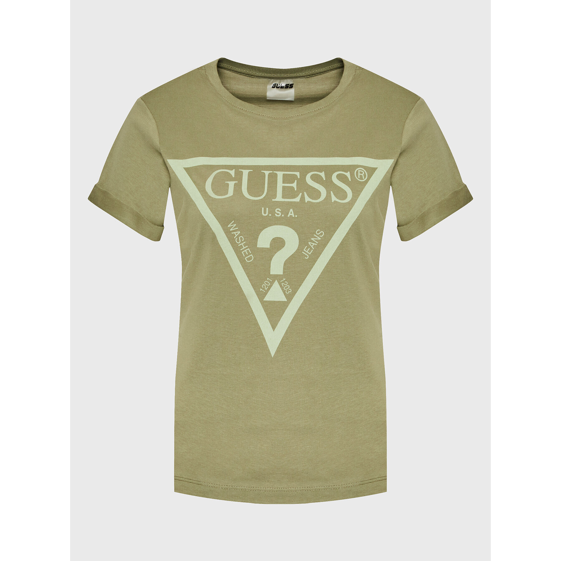 Guess T-Shirt Dianna V2BI06 I3Z14 Zelená Regular Fit - Pepit.cz