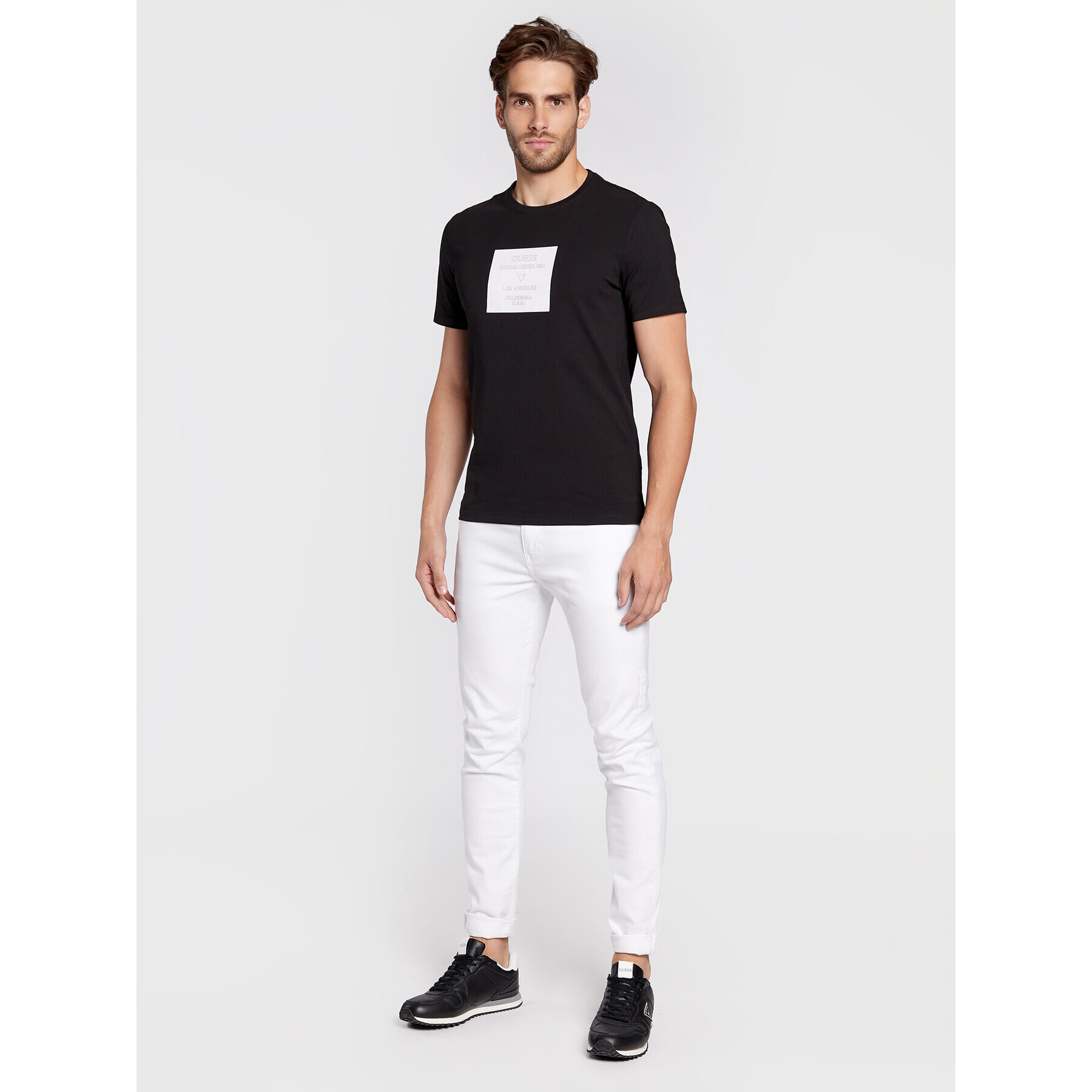 Guess T-Shirt Dukker M2BI52 J1314 Černá Slim Fit - Pepit.cz