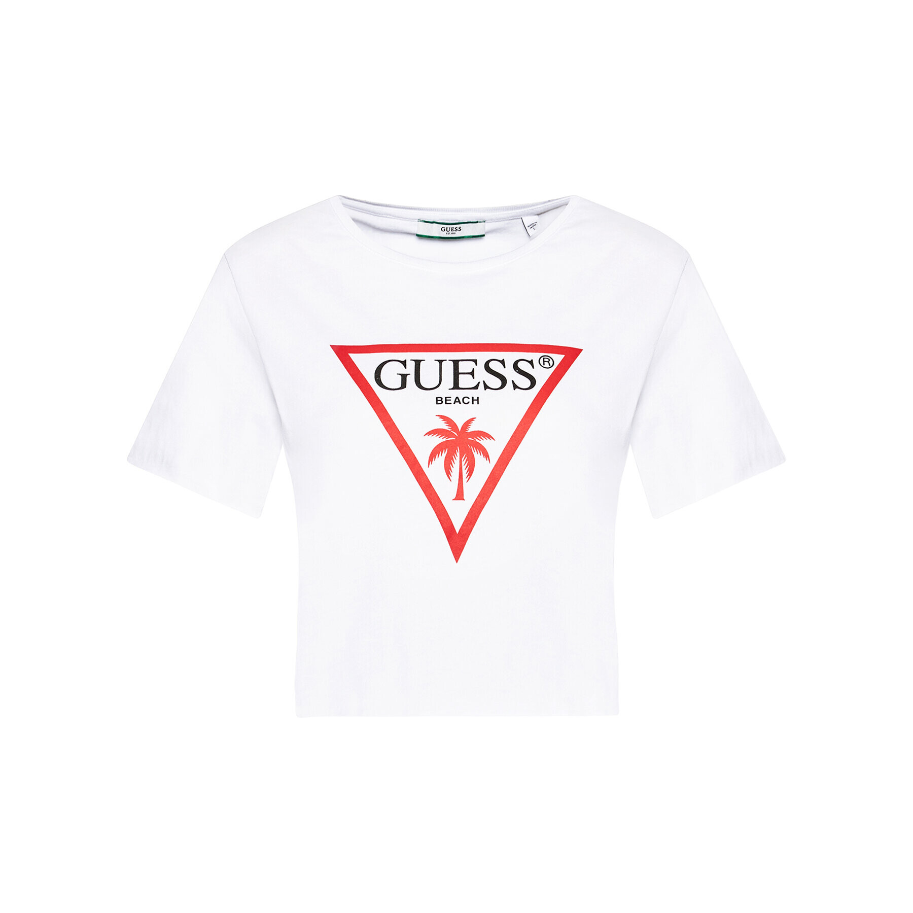 Guess T-Shirt E02I01 JA911 Bílá Regular Fit - Pepit.cz