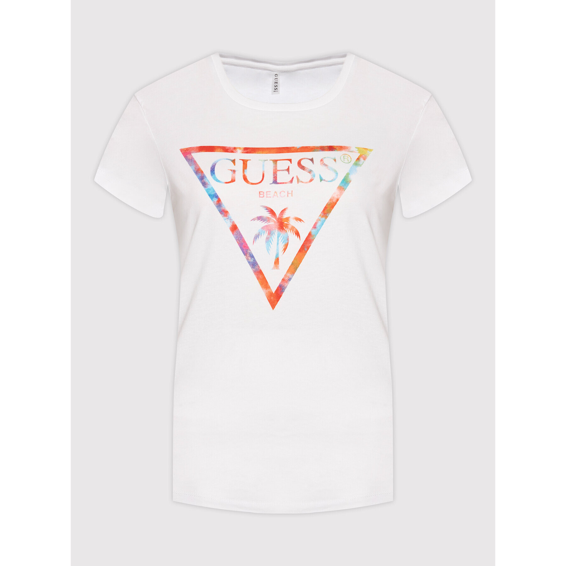 Guess T-Shirt E2GI02 K8FY0 Bílá Regular Fit - Pepit.cz