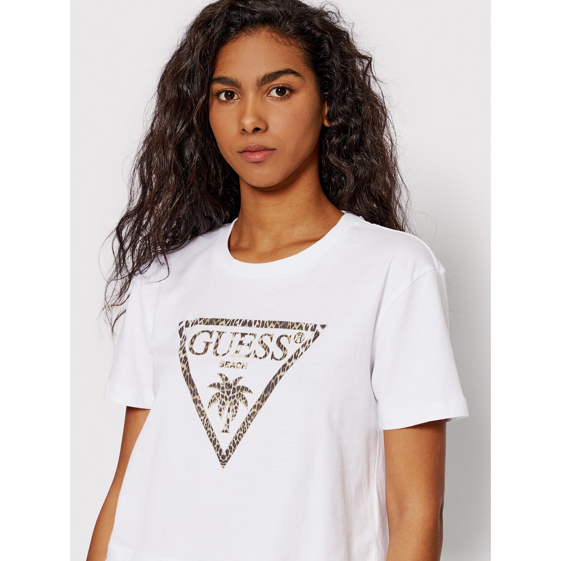 Guess T-Shirt E2GI03 K8HM0 Bílá Regular Fit - Pepit.cz