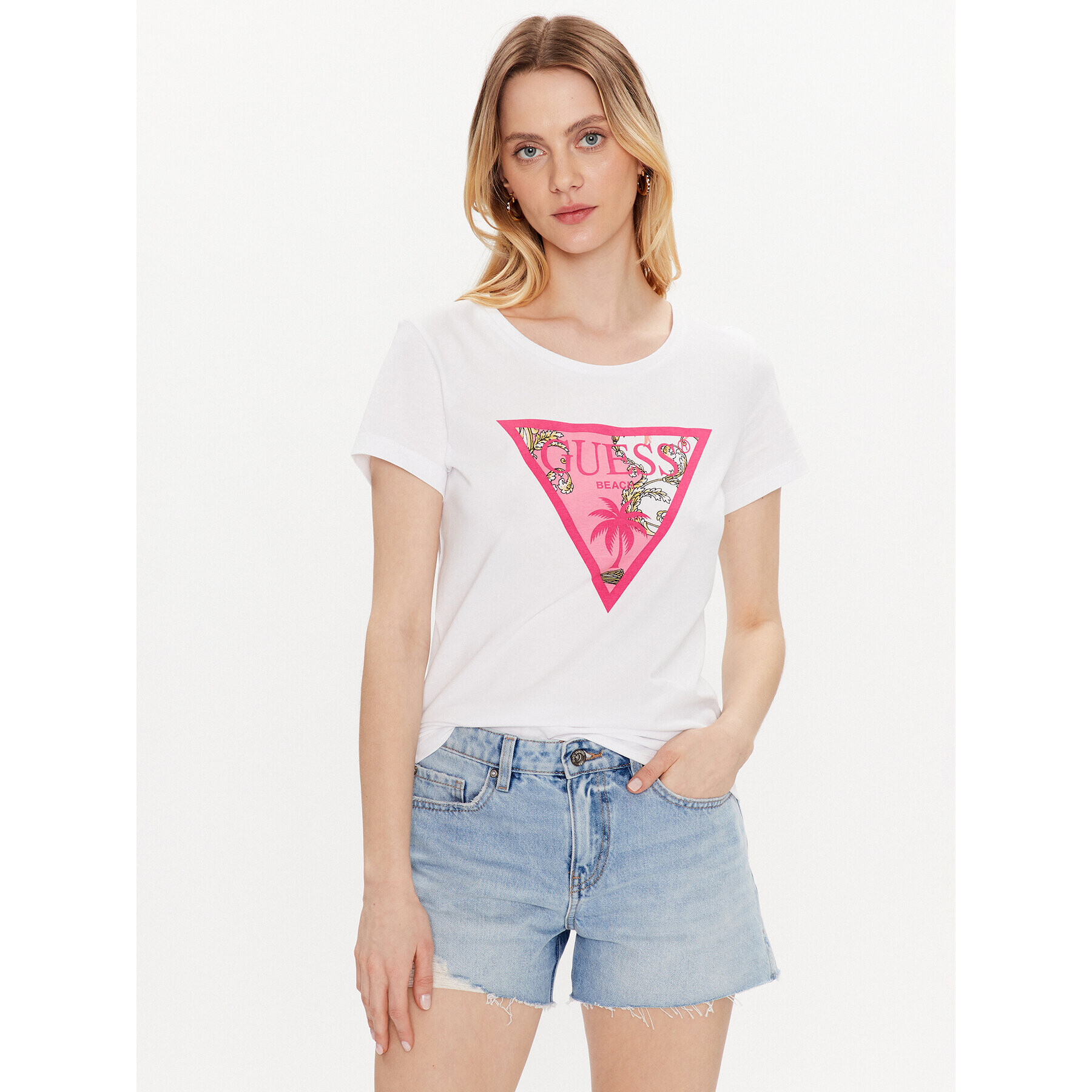 Guess T-Shirt E3GI00 JA914 Barevná Regular Fit - Pepit.cz