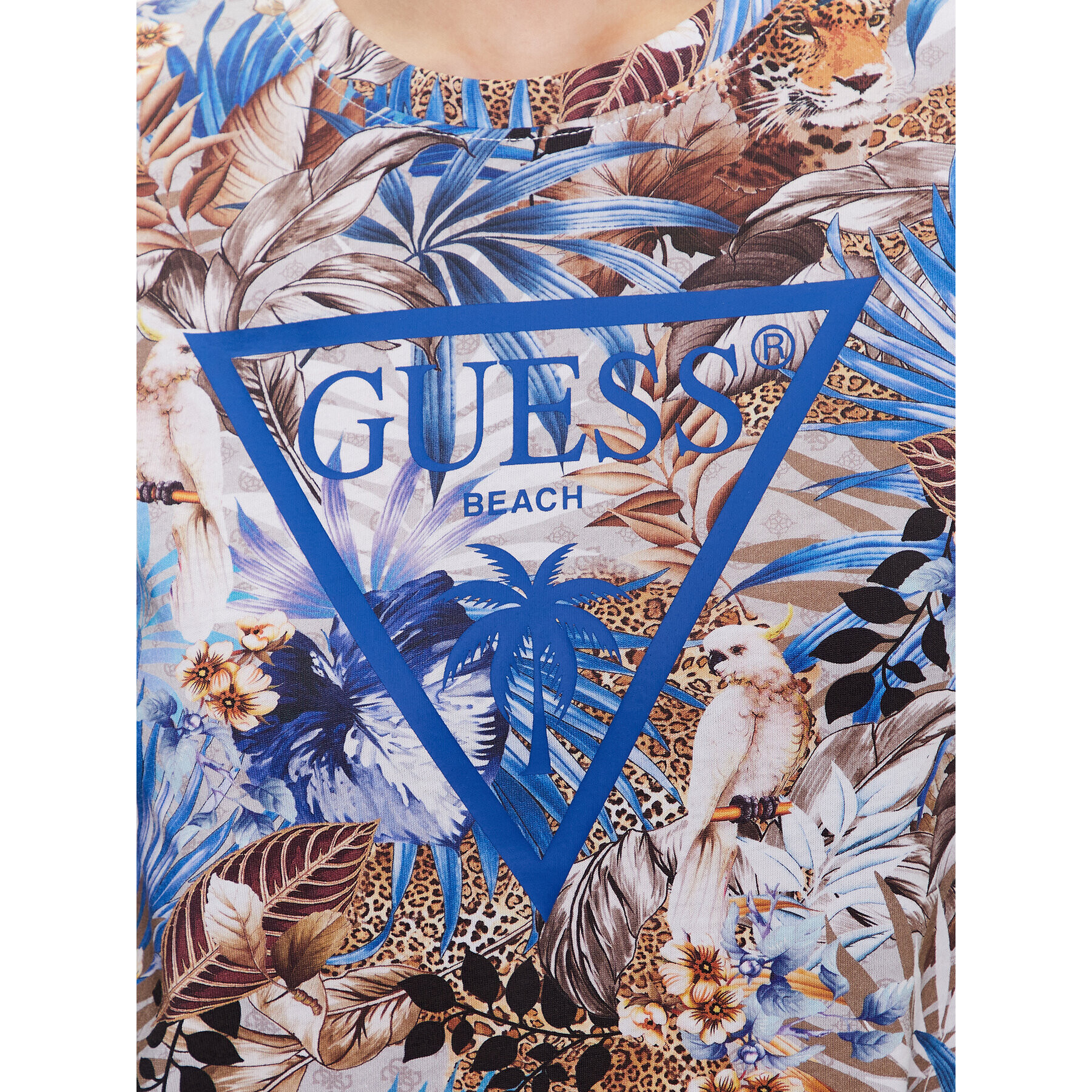 Guess T-Shirt E3GI01 JA914 Barevná Boxy Fit - Pepit.cz