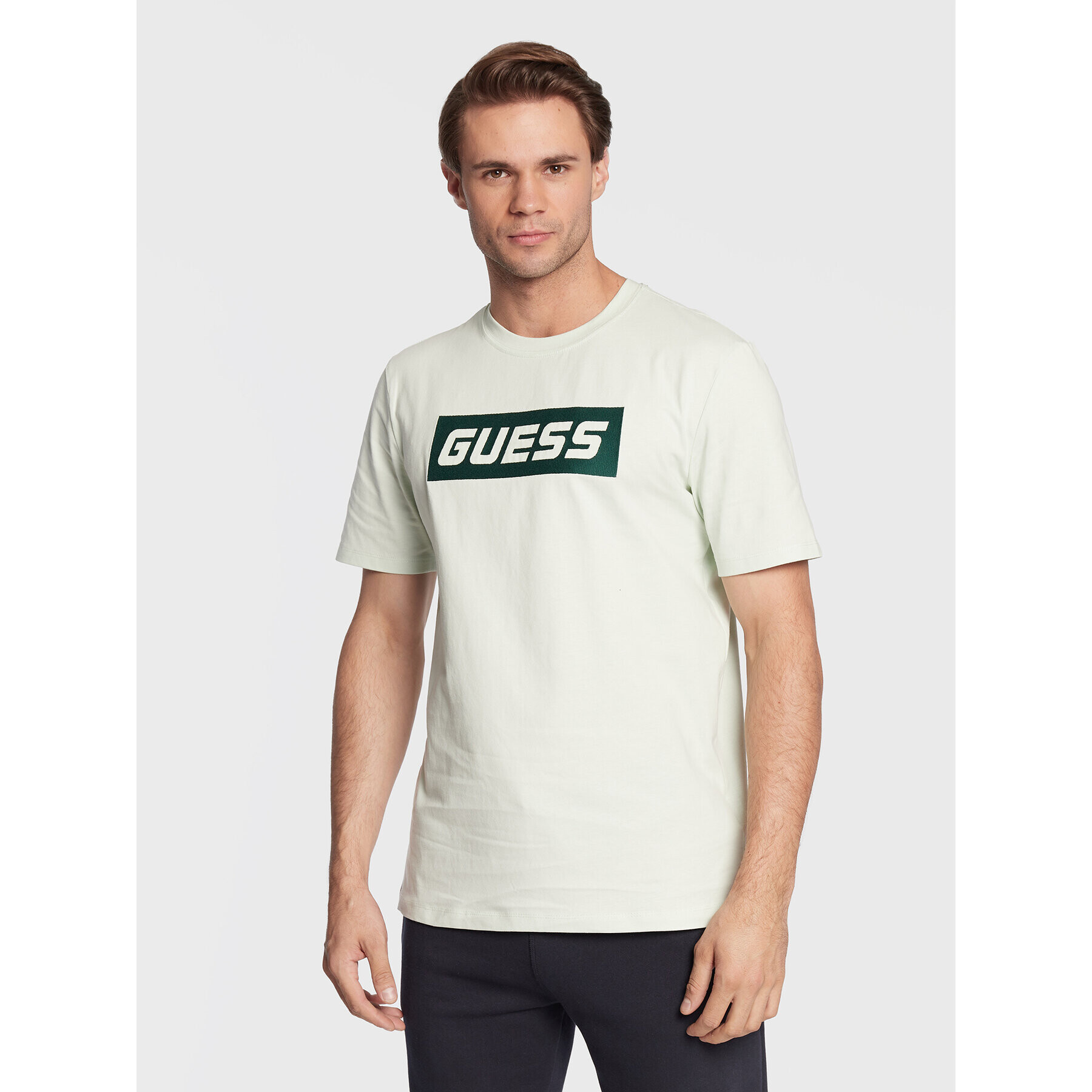 Guess T-Shirt Eldred Z2BI04 K8FQ4 Zelená Regular Fit - Pepit.cz