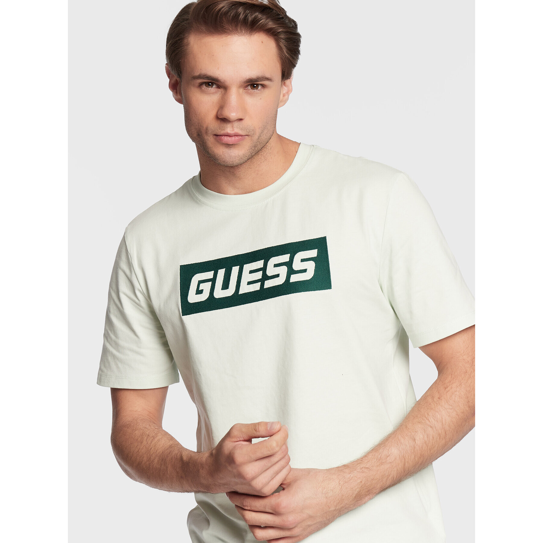 Guess T-Shirt Eldred Z2BI04 K8FQ4 Zelená Regular Fit - Pepit.cz