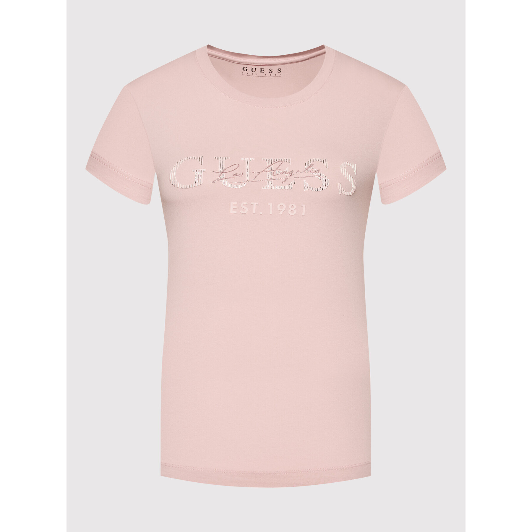 Guess T-Shirt Enara W1BI02 J1311 Růžová Regular Fit - Pepit.cz