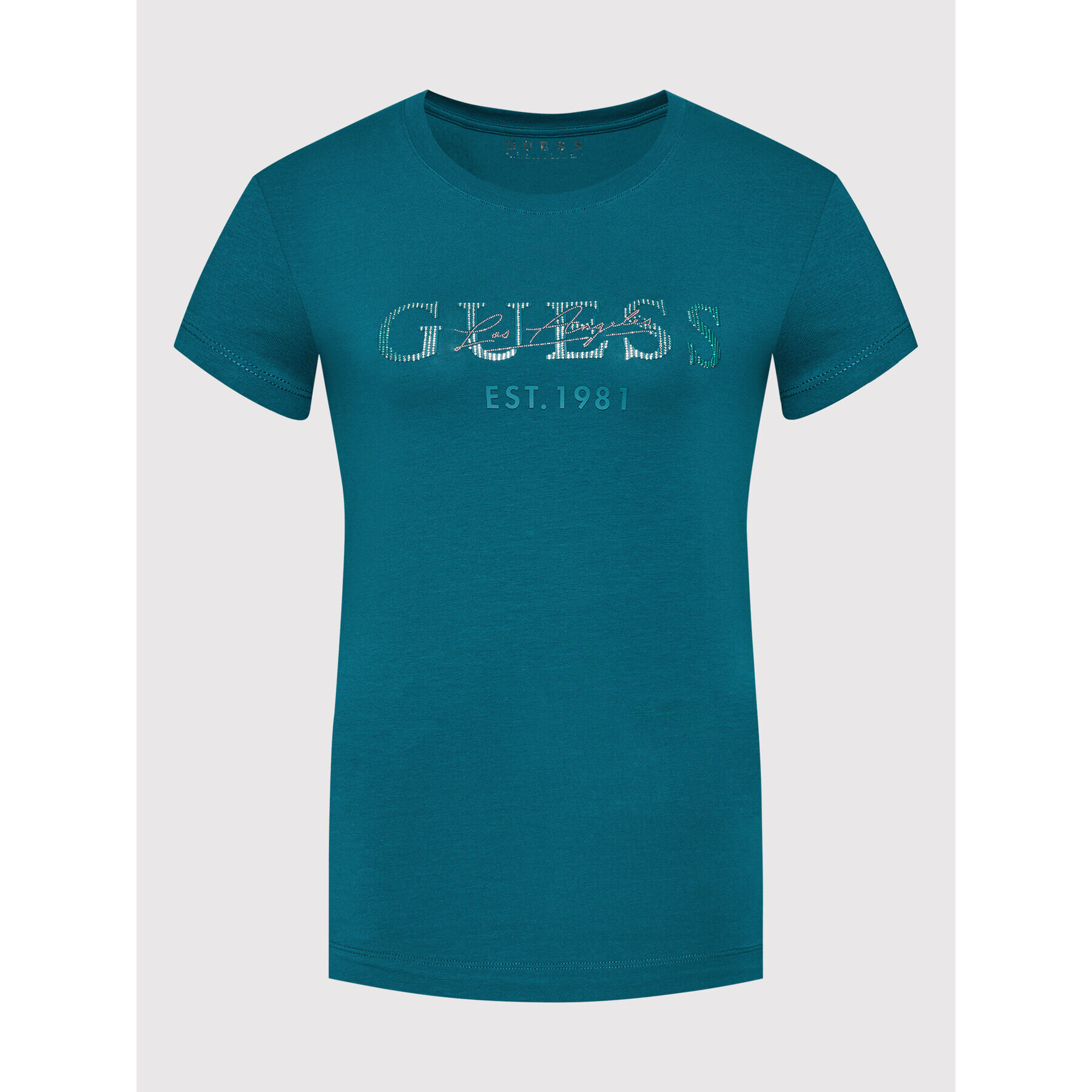 Guess T-Shirt Enara W1BI02 J1311 Zelená Regular Fit - Pepit.cz