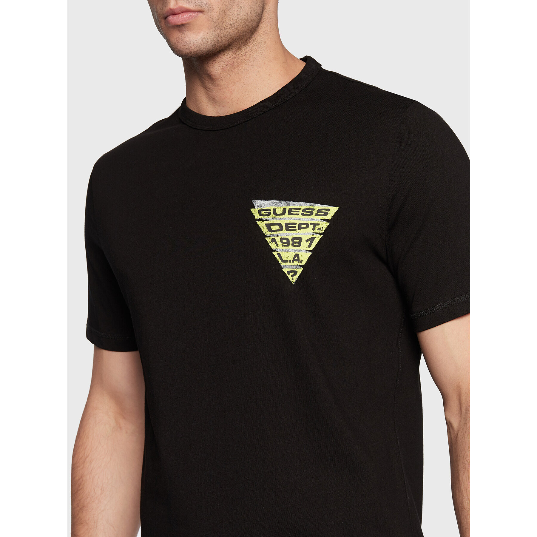 Guess T-Shirt Eskil M2BI26 J1314 Černá Slim Fit - Pepit.cz