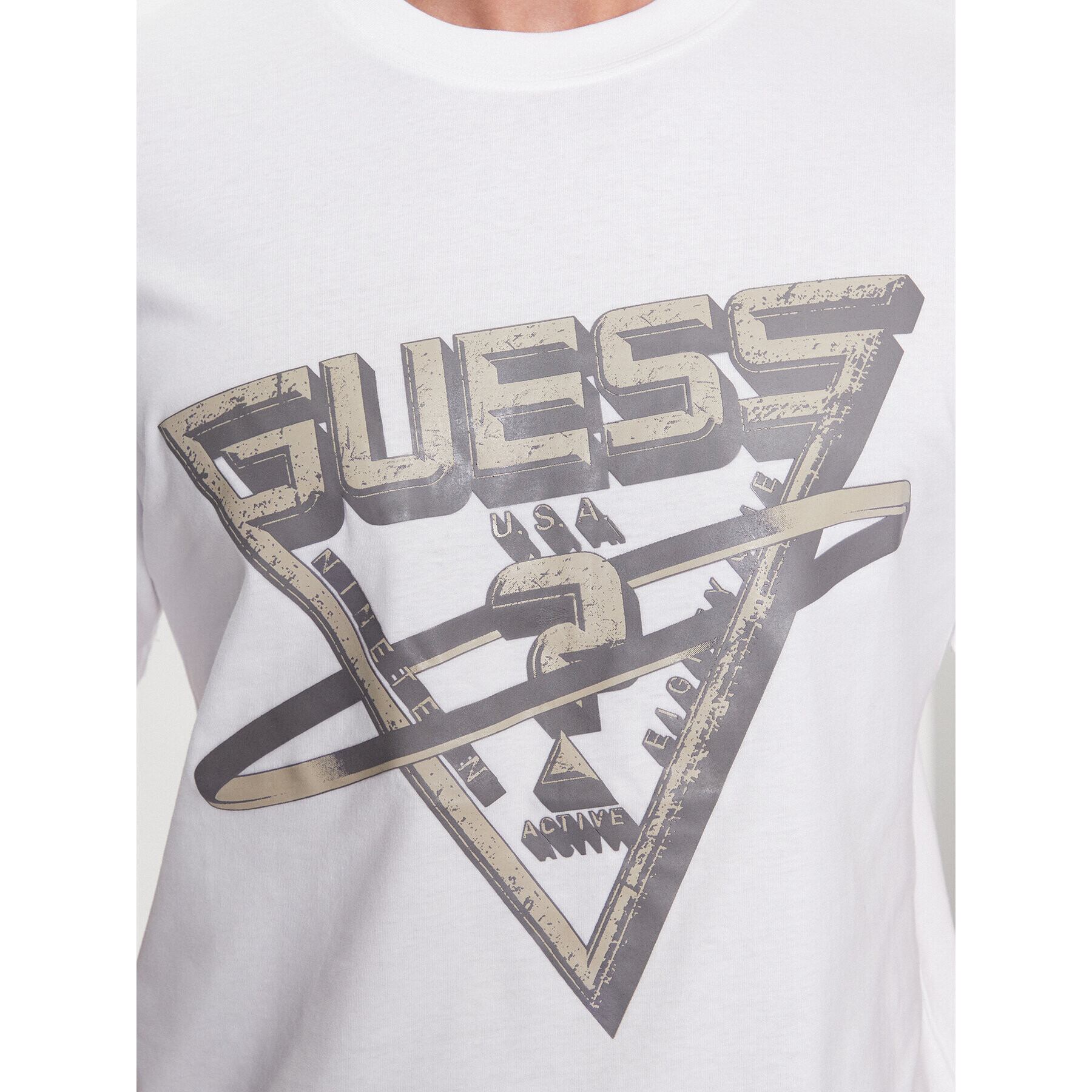 Guess T-Shirt Esmund Z3YI09 I3Z14 Bílá Regular Fit - Pepit.cz