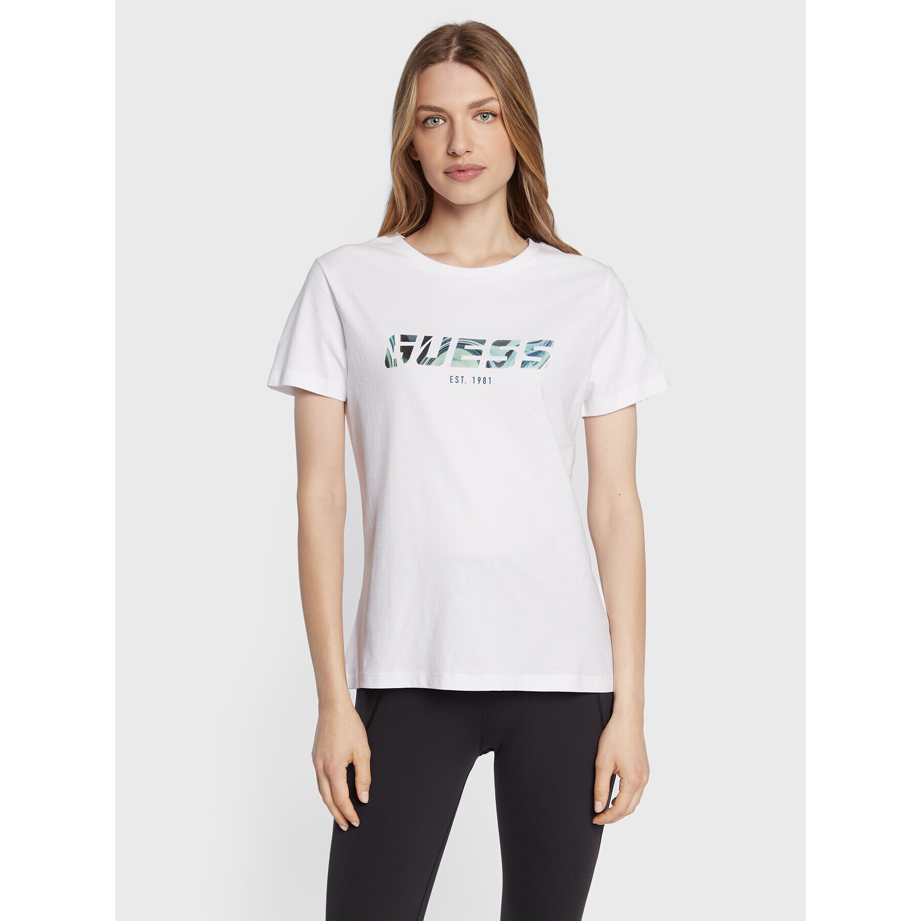 Guess T-Shirt Eulalia V2BI00 I3Z14 Bílá Regular Fit - Pepit.cz