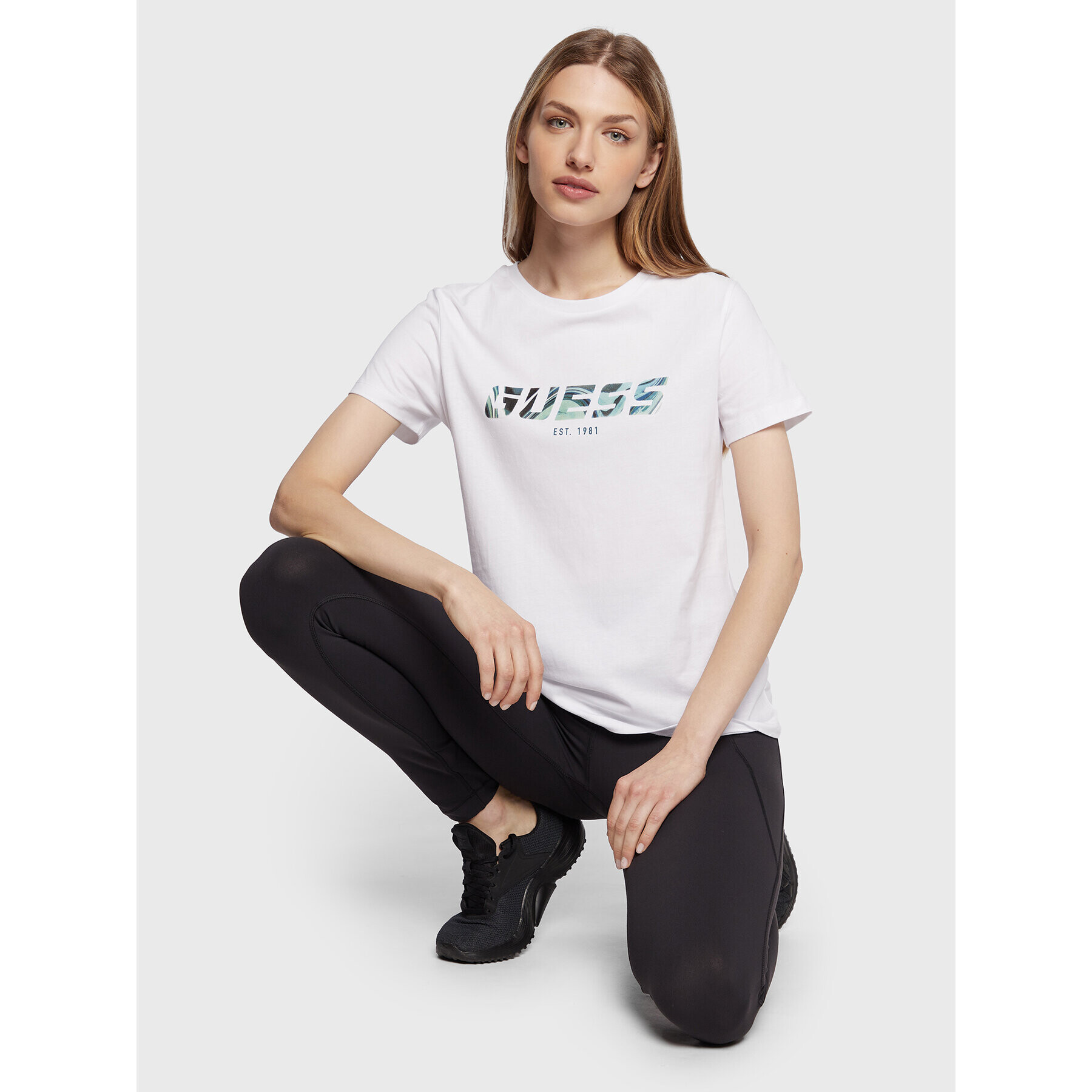 Guess T-Shirt Eulalia V2BI00 I3Z14 Bílá Regular Fit - Pepit.cz