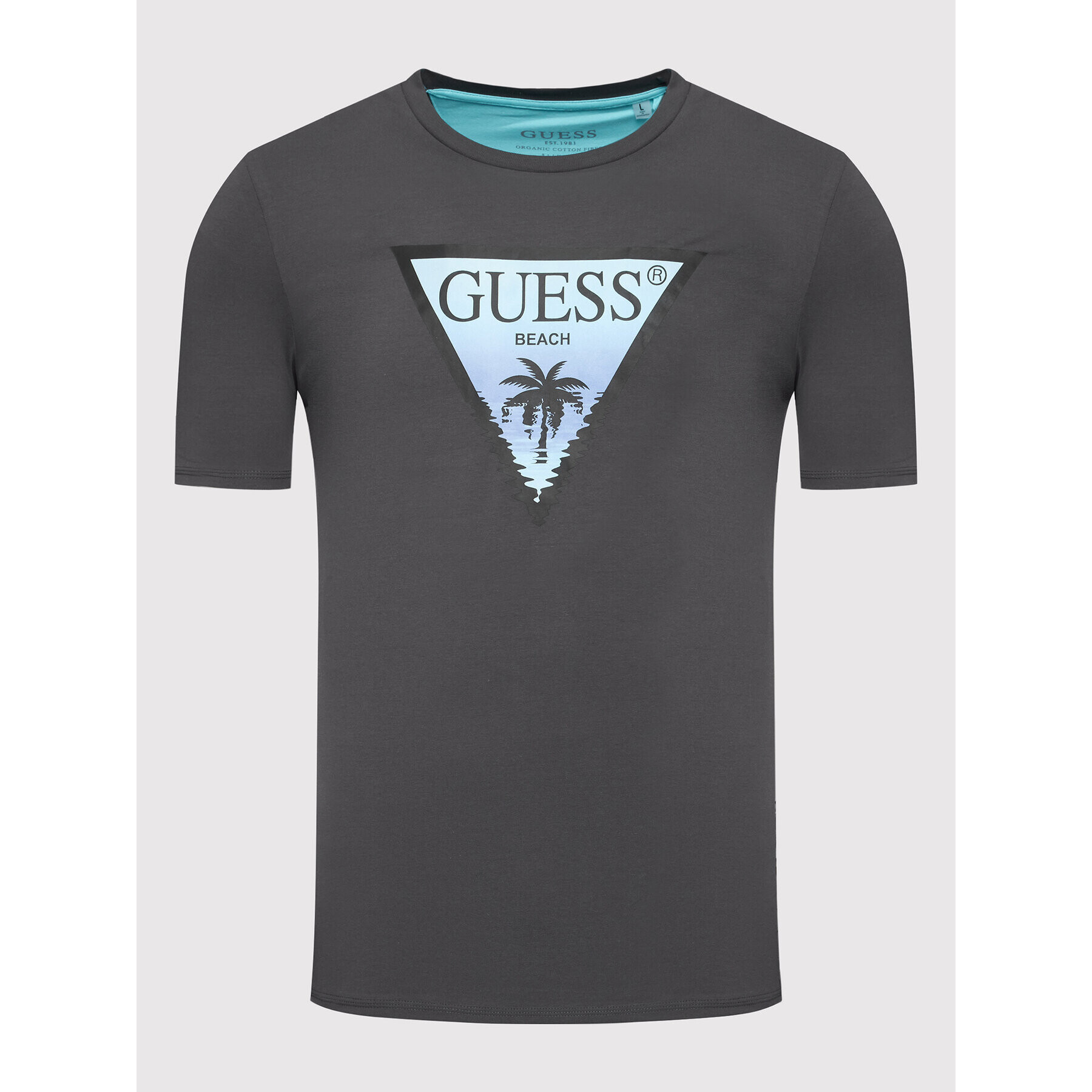 Guess T-Shirt F2GI00 J1311 Šedá Slim Fit - Pepit.cz