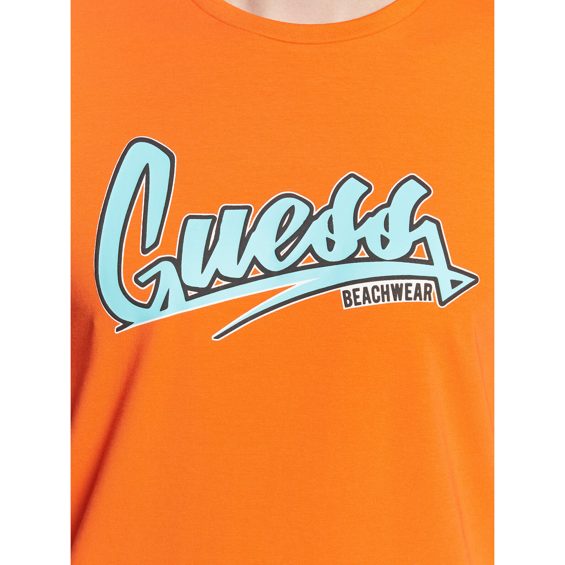 Guess T-Shirt F3GI10 J1314 Hnědá Slim Fit - Pepit.cz