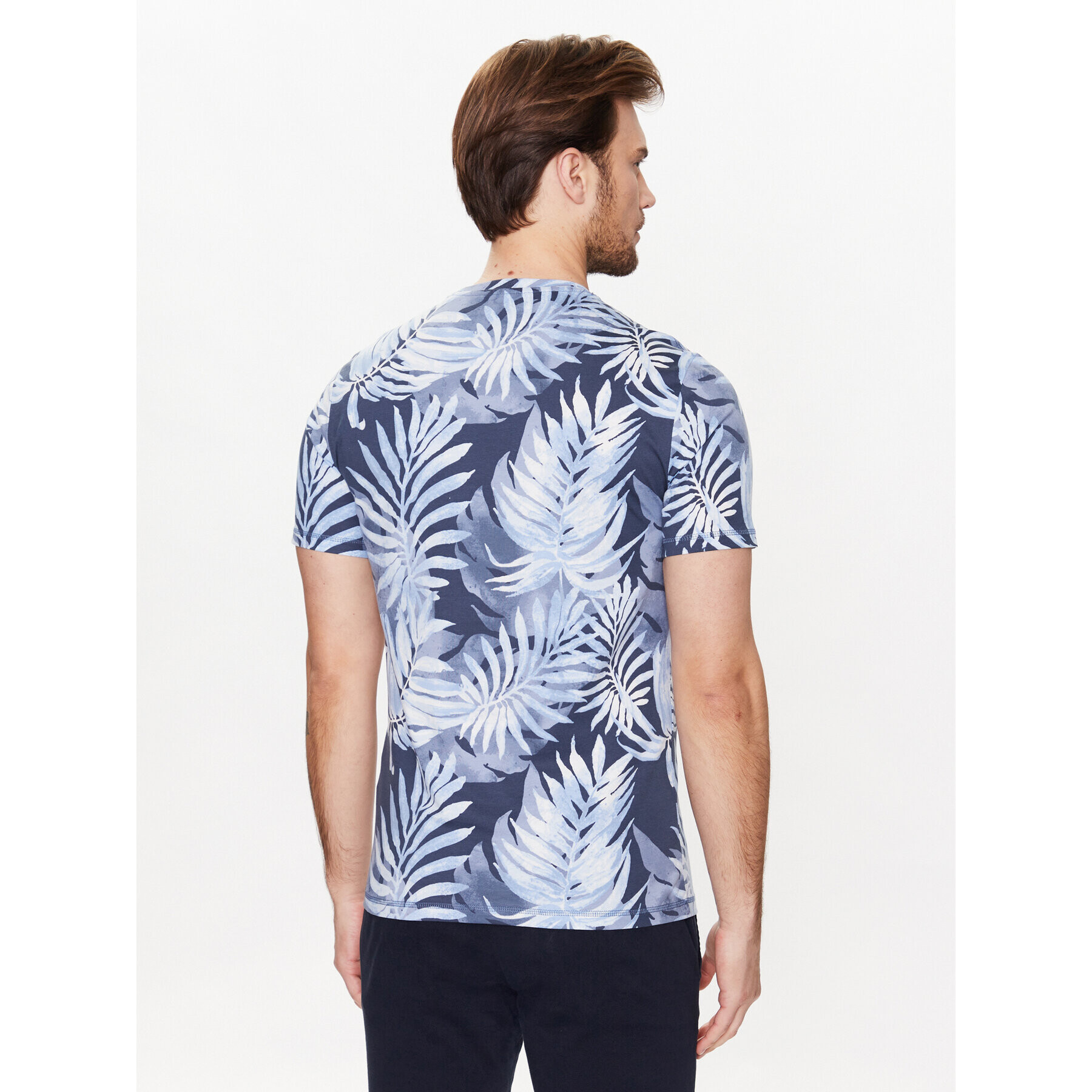 Guess T-Shirt Foliage M3GI27 I3Z14 Tmavomodrá Slim Fit - Pepit.cz