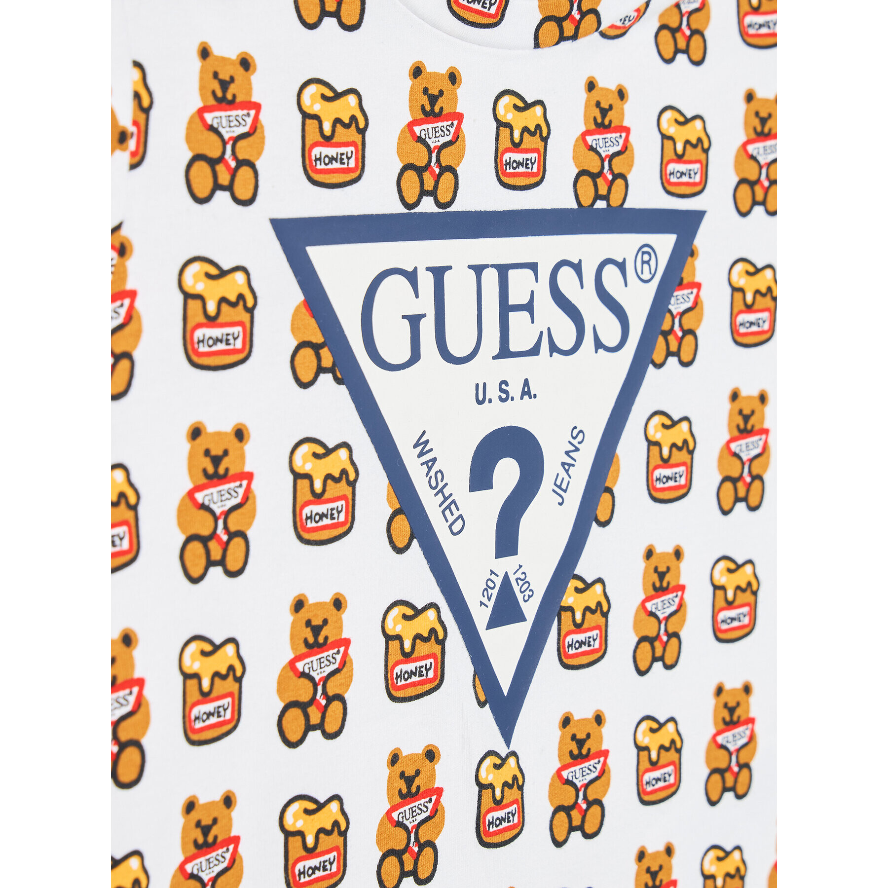 Guess T-Shirt H1YT00 K6YW1 Bílá Regular Fit - Pepit.cz