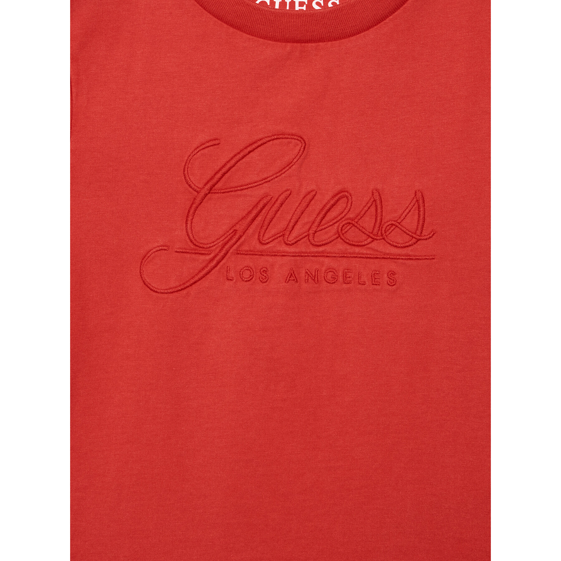 Guess T-Shirt H2RJ08 RA260 Červená Regular Fit - Pepit.cz