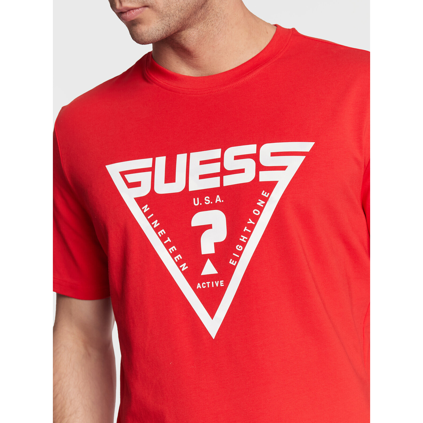 Guess T-Shirt Hardy Z2BI07 J1314 Červená Regular Fit - Pepit.cz