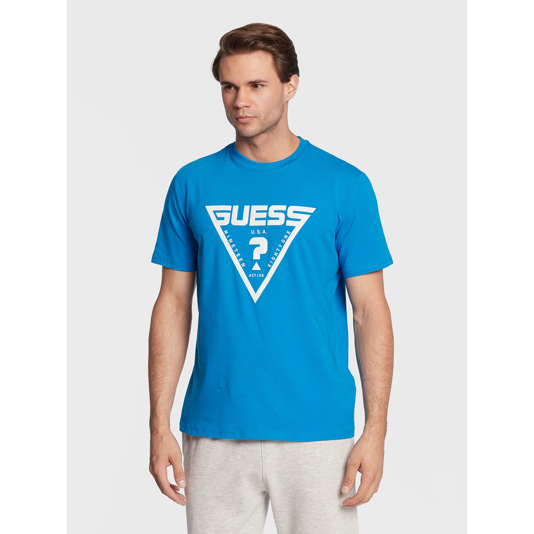 Guess T-Shirt Hardy Z2BI07 J1314 Modrá Regular Fit - Pepit.cz