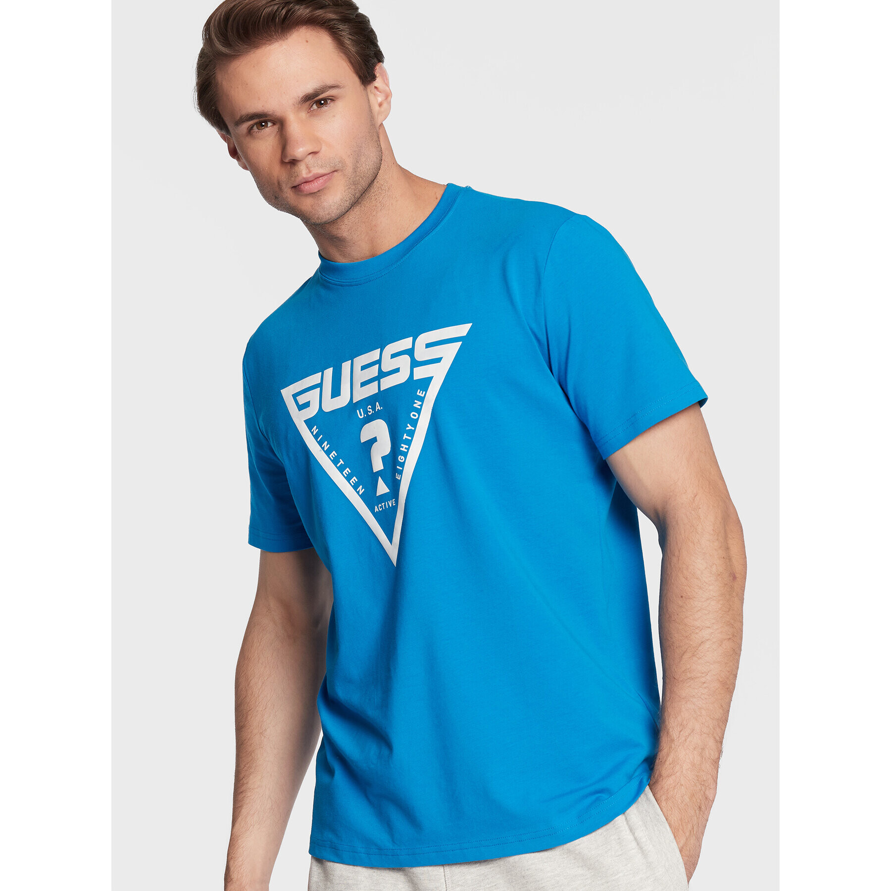 Guess T-Shirt Hardy Z2BI07 J1314 Modrá Regular Fit - Pepit.cz