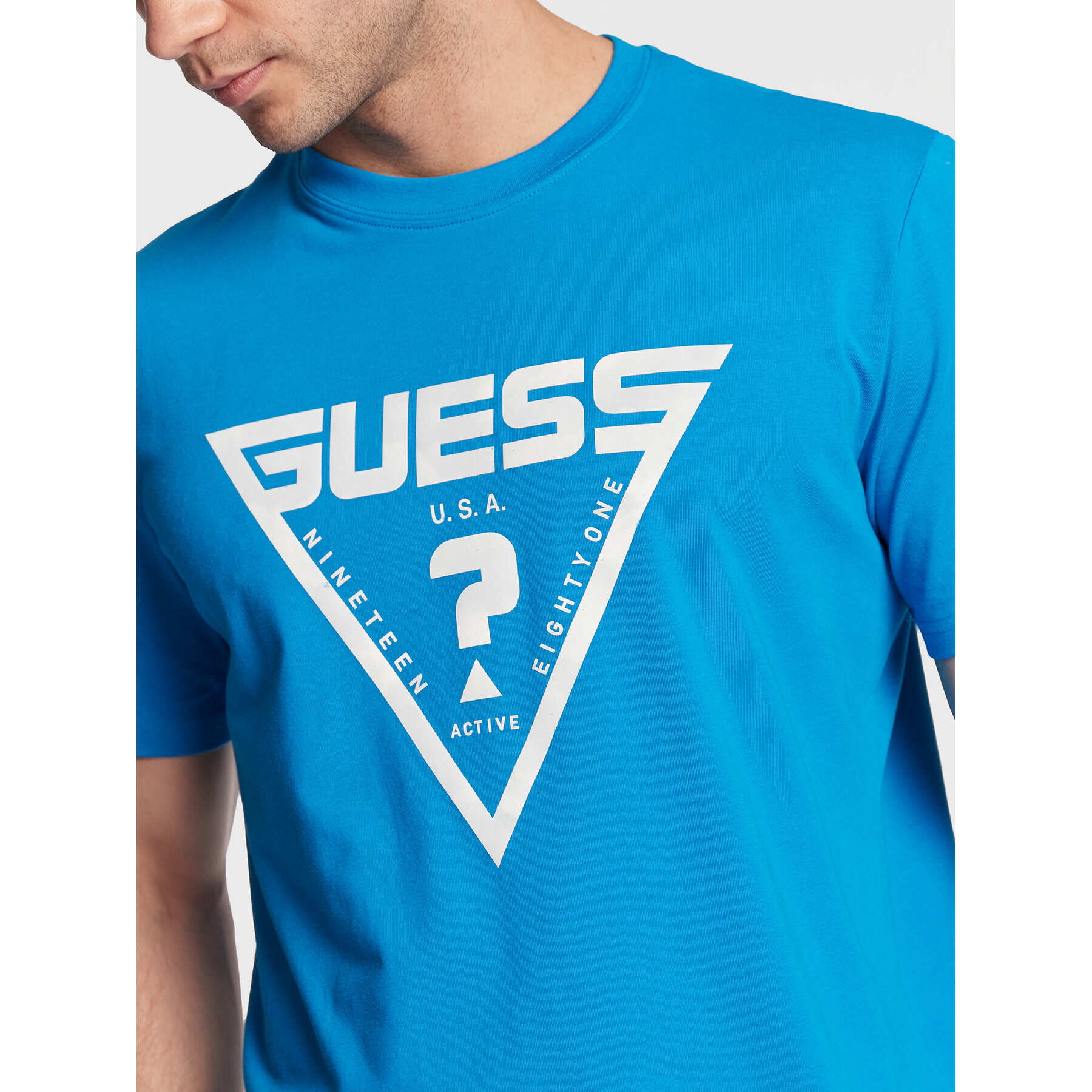 Guess T-Shirt Hardy Z2BI07 J1314 Modrá Regular Fit - Pepit.cz