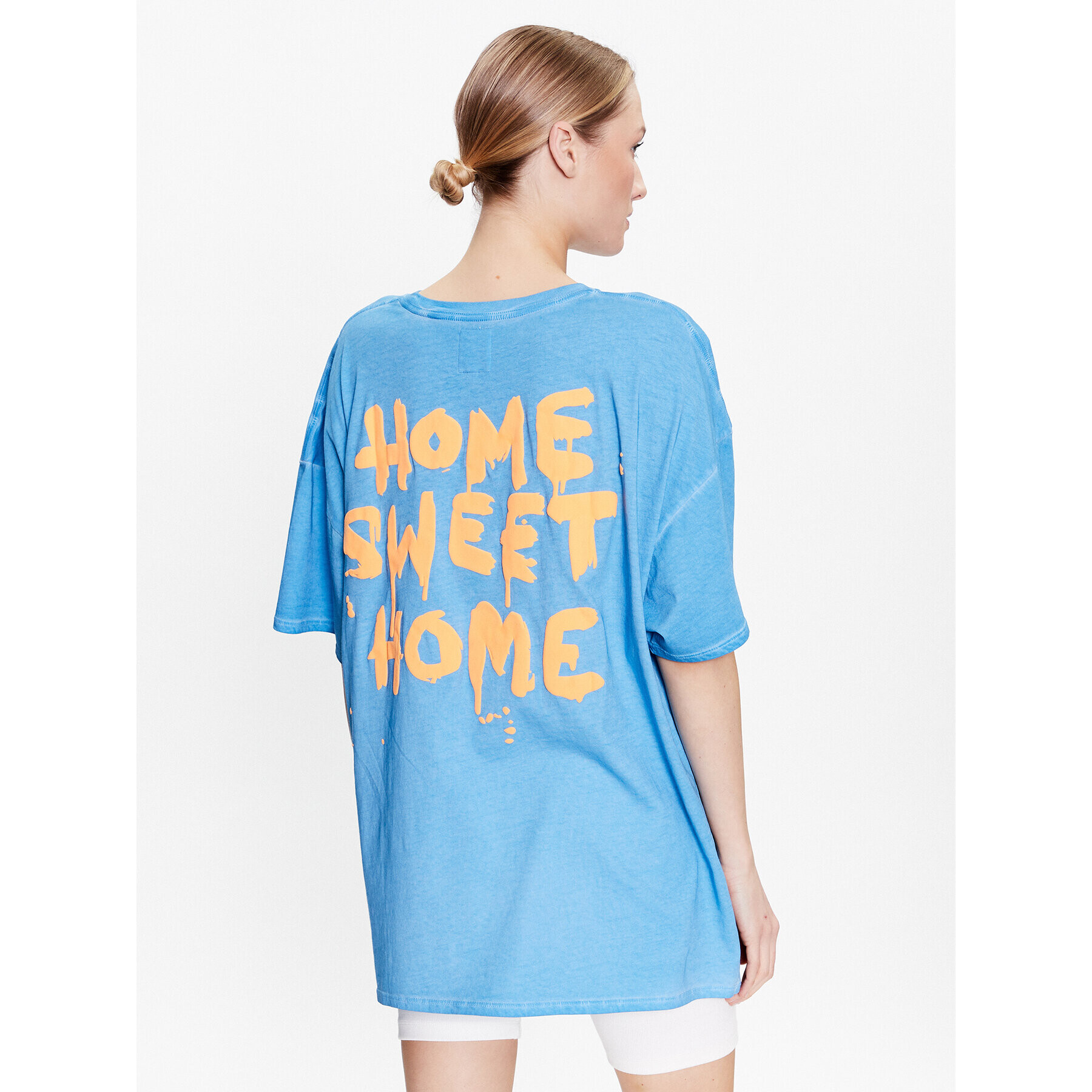 Guess T-Shirt Home W3GI50 K9RM4 Modrá Oversize - Pepit.cz