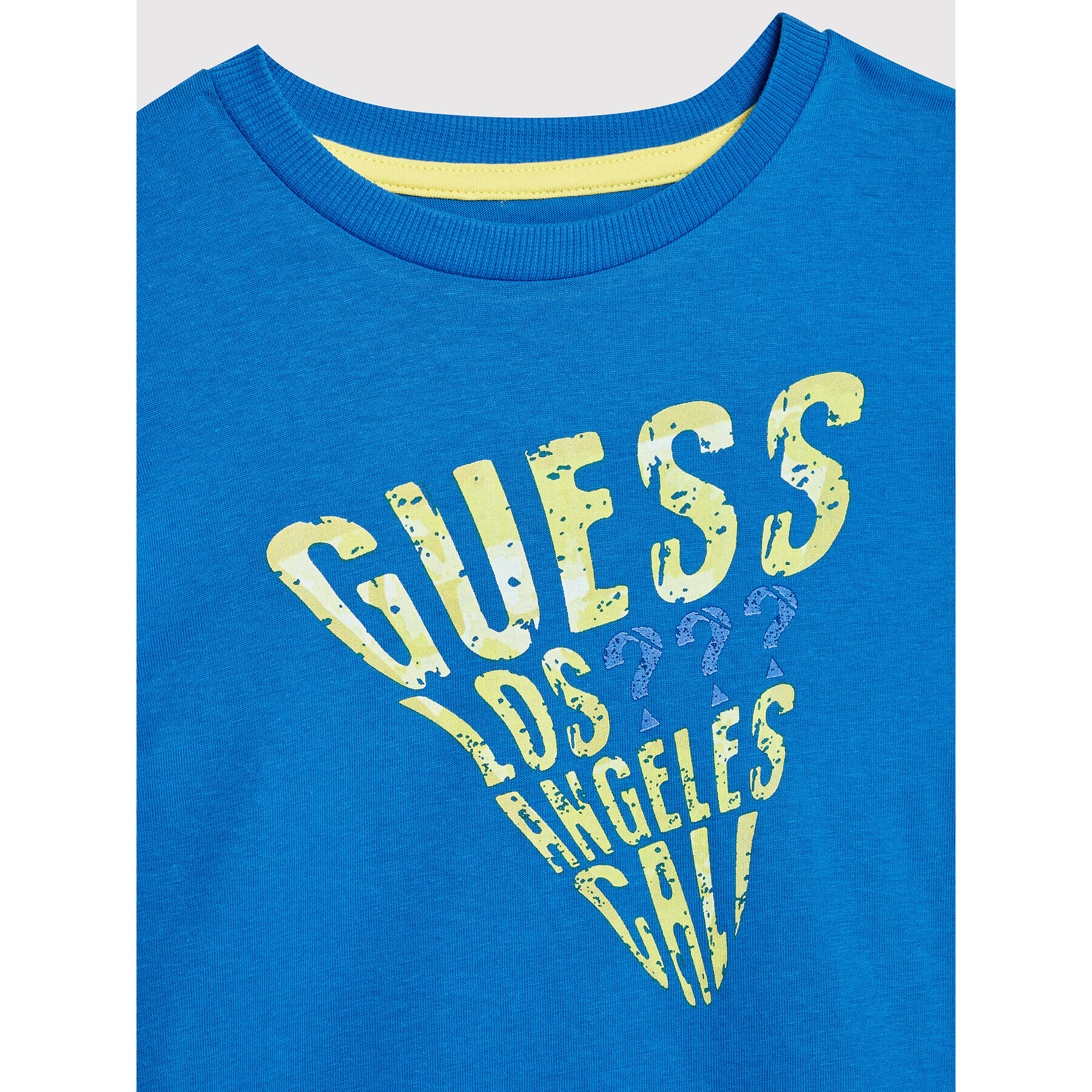 Guess T-Shirt I2GI05 K8HM0 Modrá Regular Fit - Pepit.cz