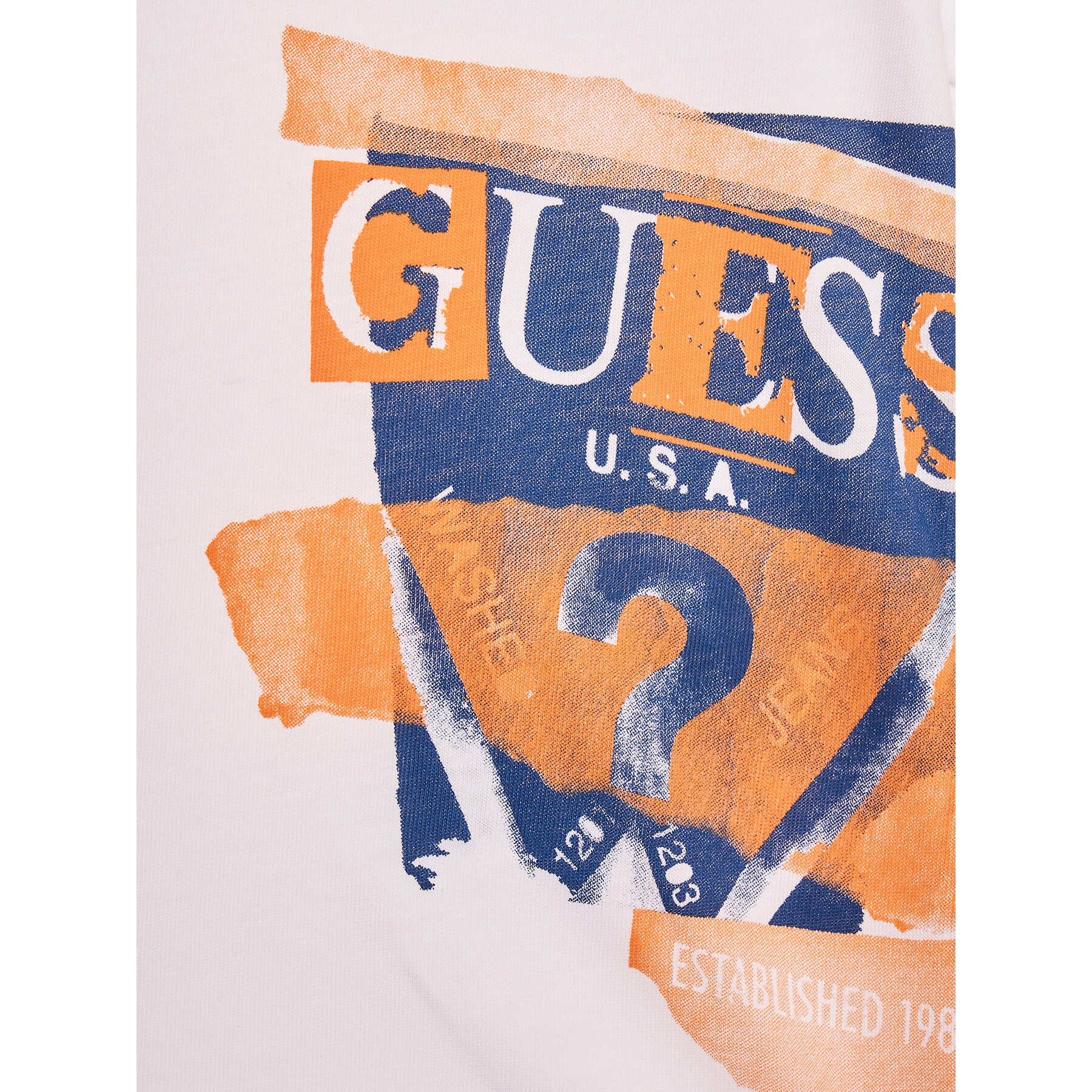 Guess T-Shirt I3GI00 K8HM0 Bílá Regular Fit - Pepit.cz