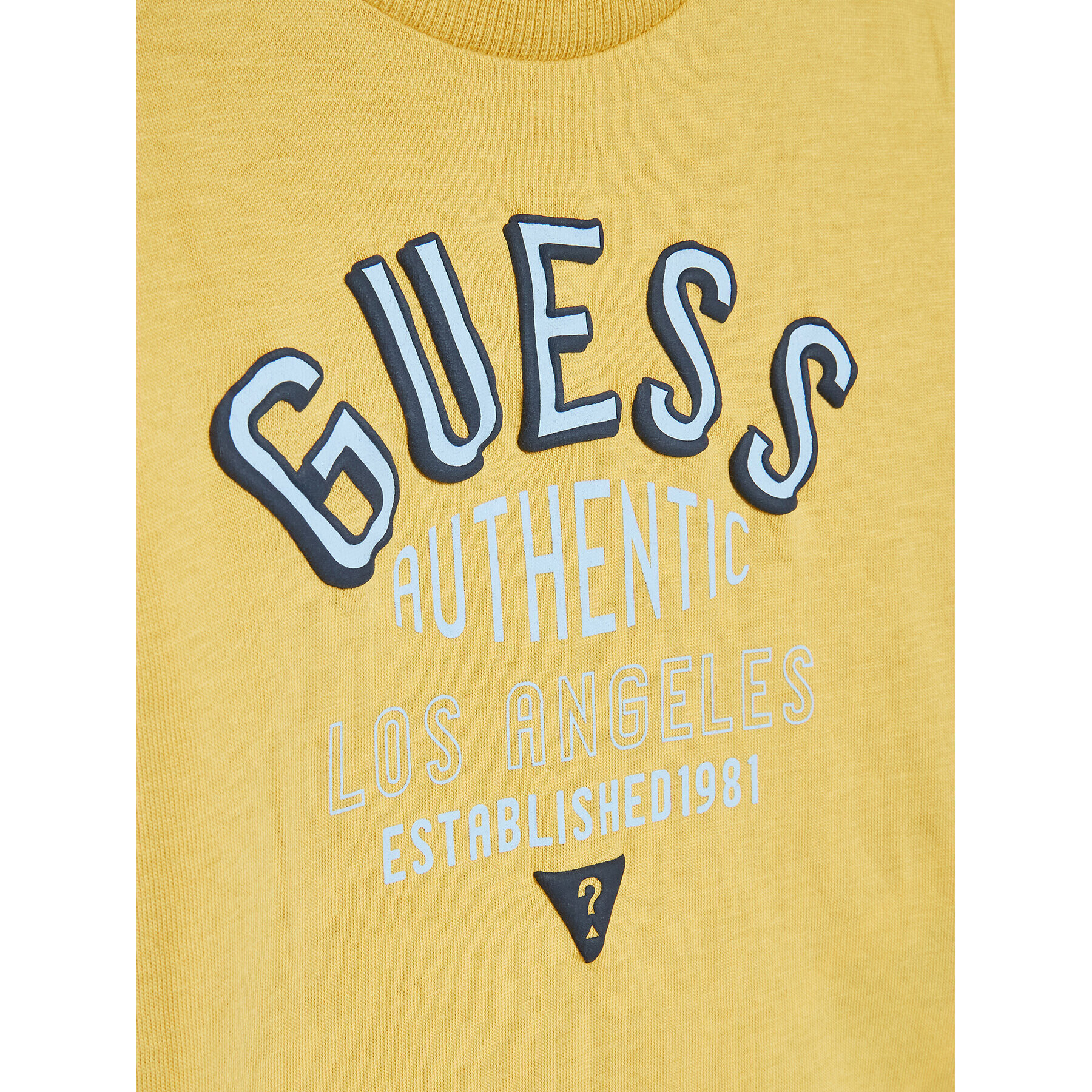 Guess T-Shirt I3RI00 K8HM0 Žlutá Regular Fit - Pepit.cz