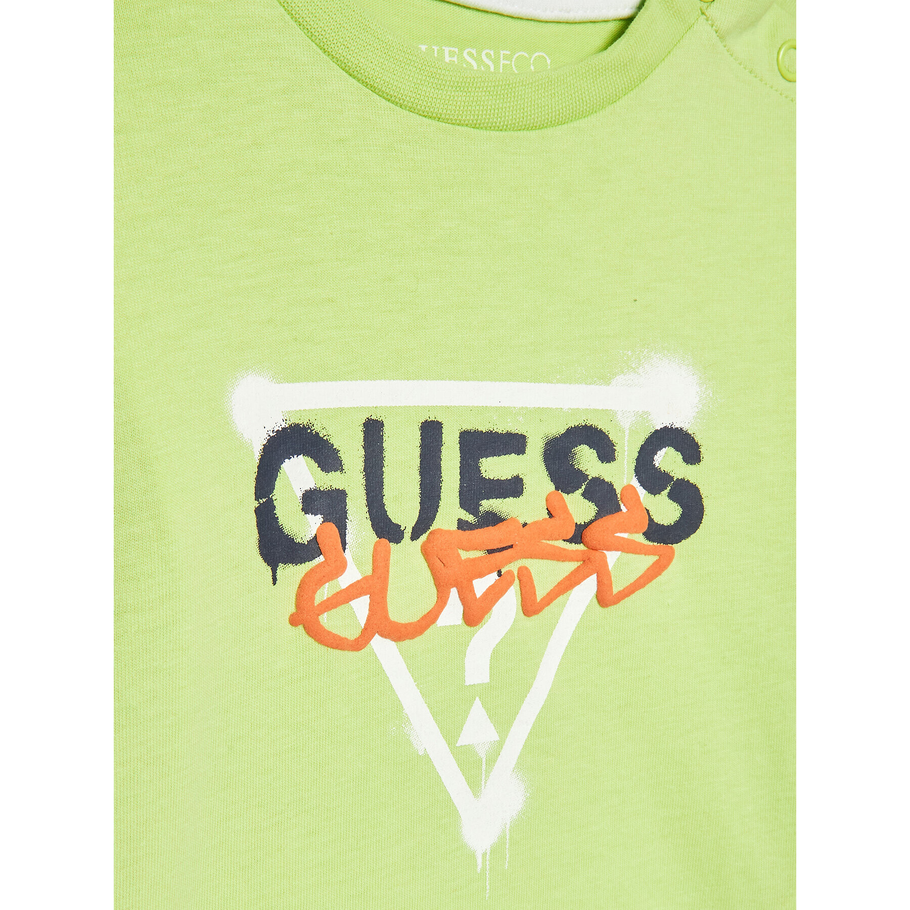 Guess T-Shirt I3RI02 K8HM0 Zelená Regular Fit - Pepit.cz