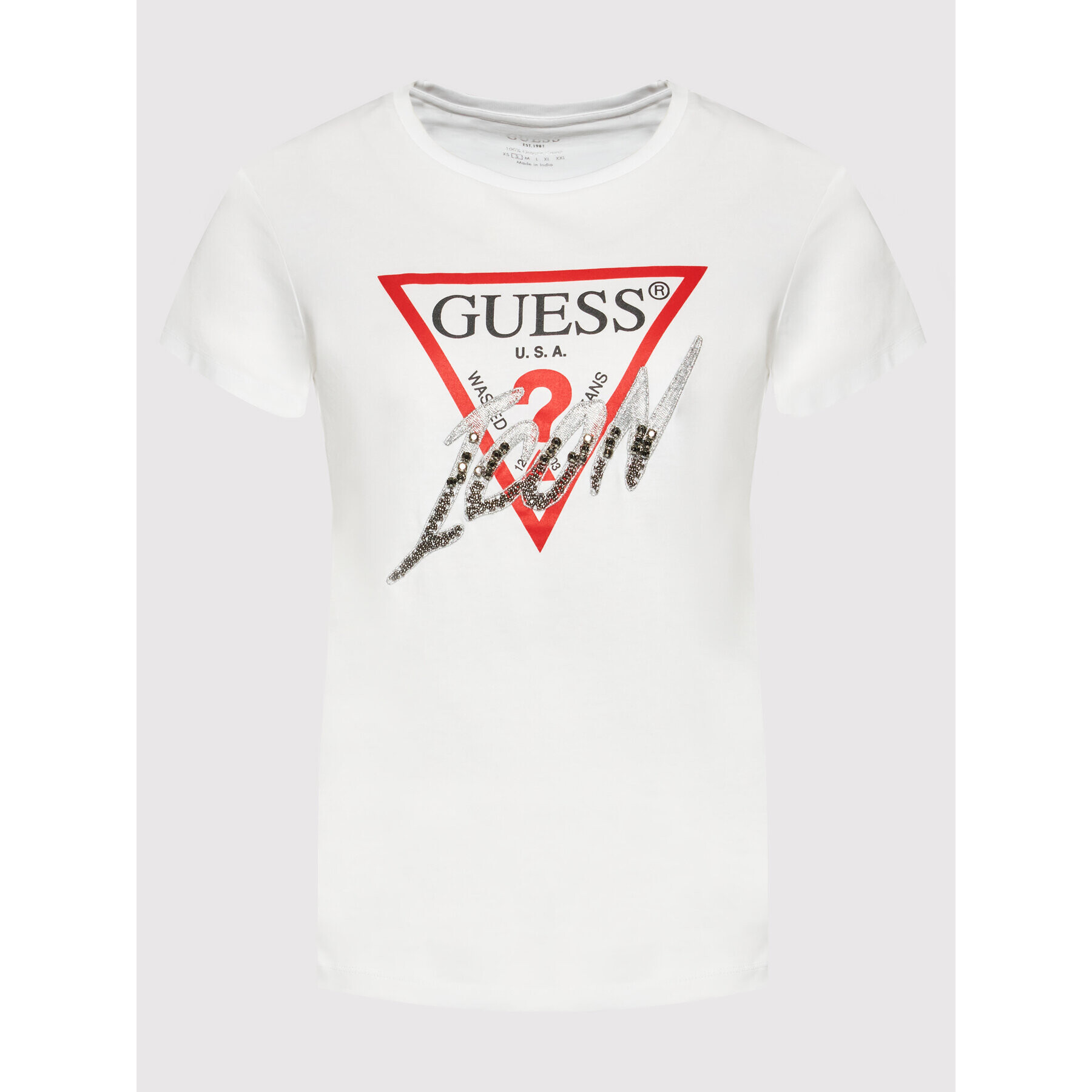 Guess T-Shirt Icon W2GI02 I3Z11 Bílá Regular Fit - Pepit.cz