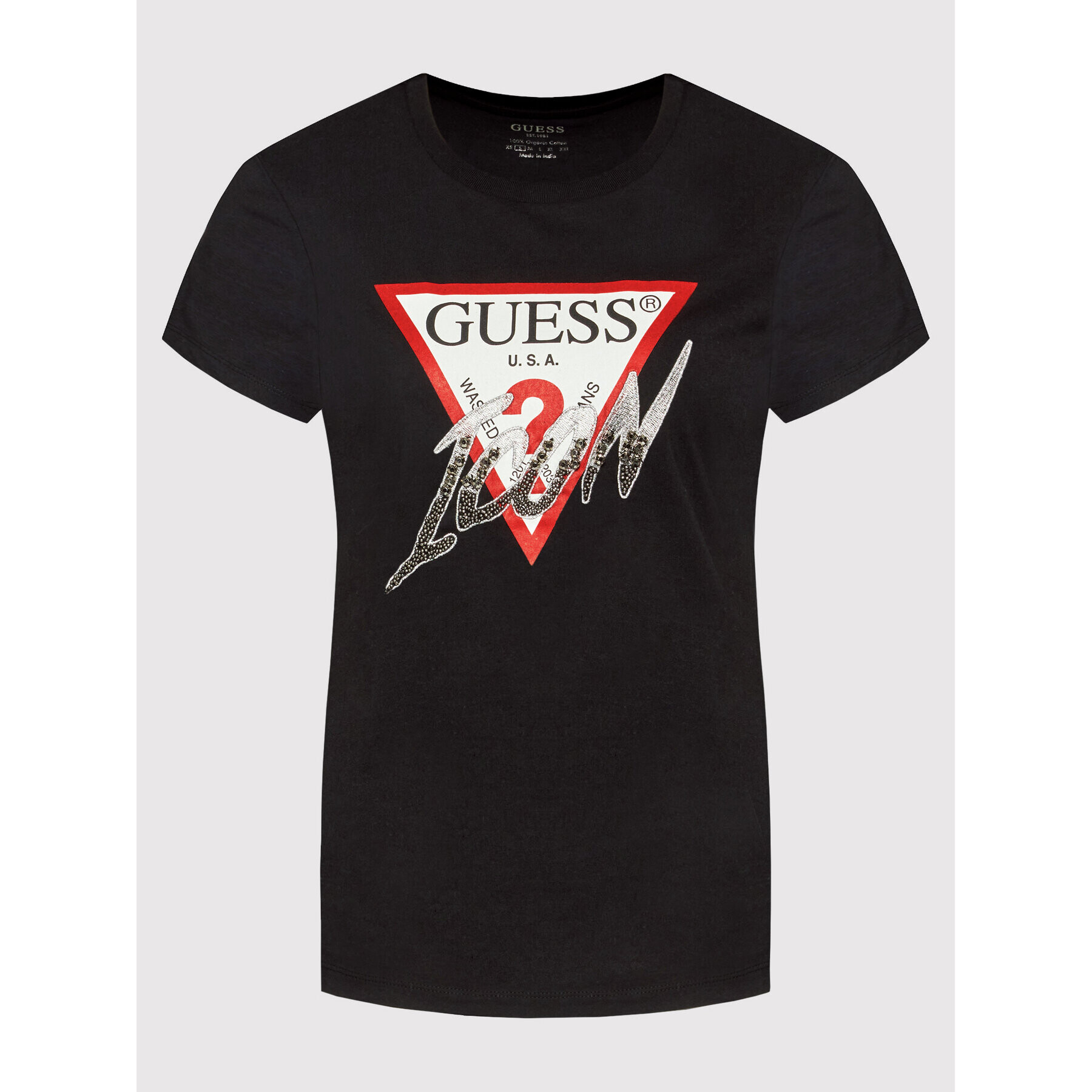 Guess T-Shirt Icon W2GI02 I3Z11 Černá Regular Fit - Pepit.cz