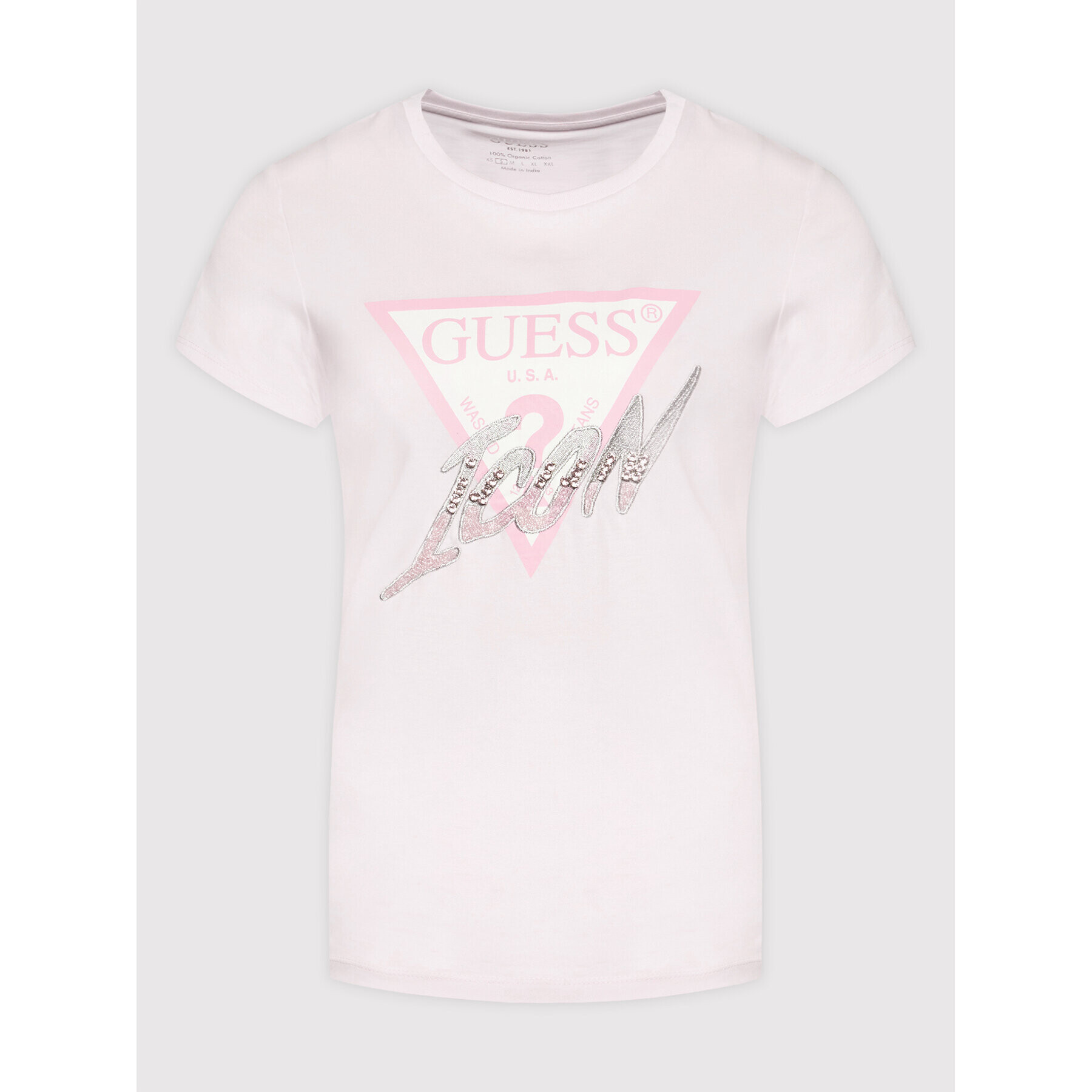 Guess T-Shirt Icon W2GI02 I3Z11 Růžová Regualr Fit - Pepit.cz