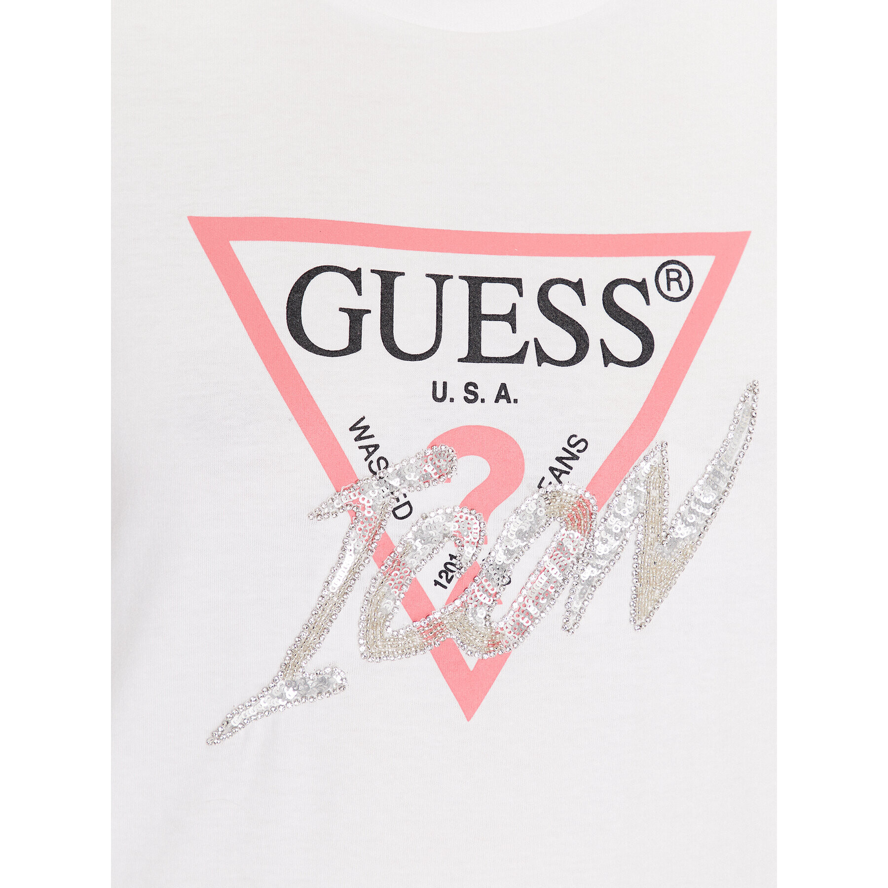 Guess T-Shirt Icon W3GI46 I3Z14 Bílá Regular Fit - Pepit.cz