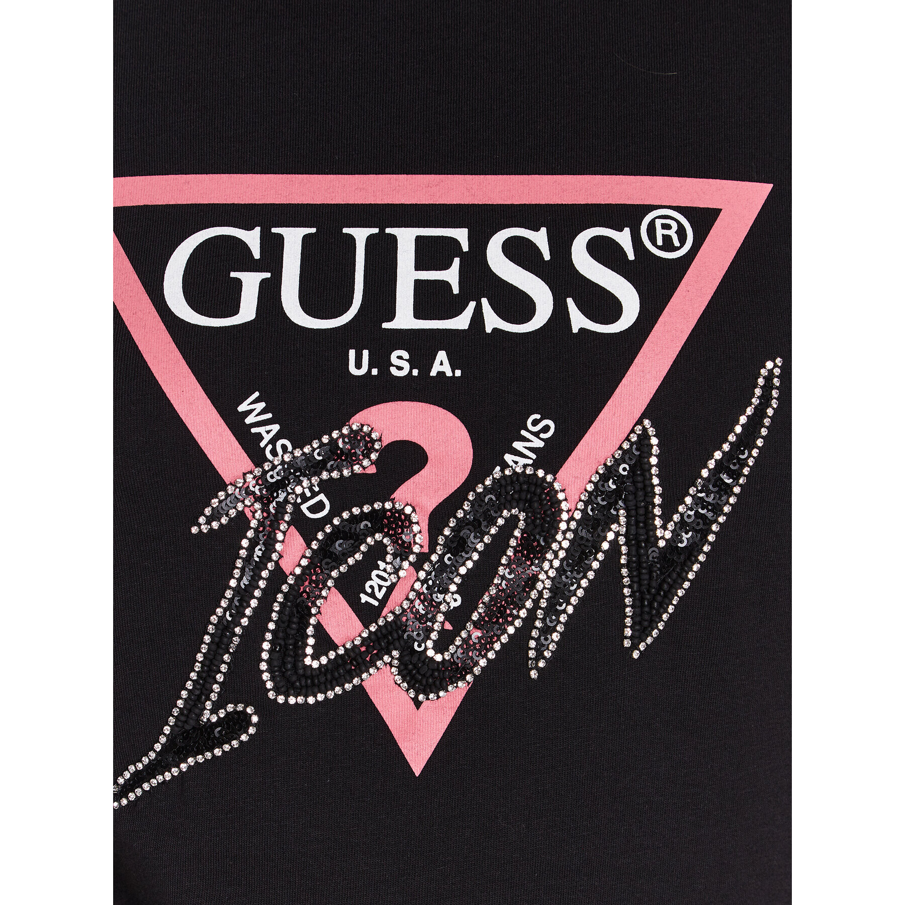 Guess T-Shirt Icon W3GI46 I3Z14 Černá Regular Fit - Pepit.cz