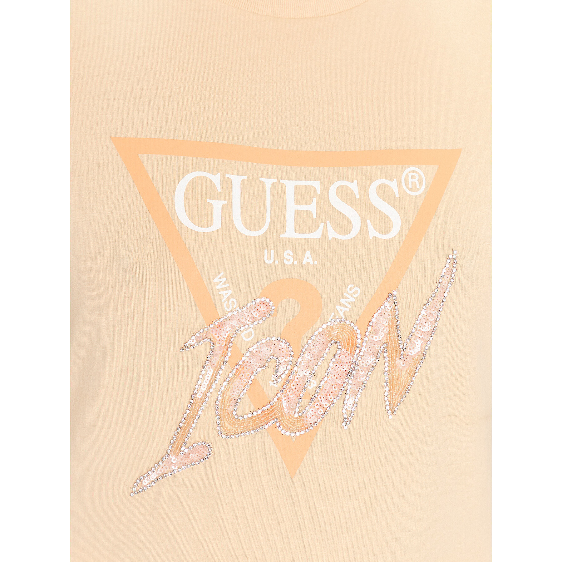 Guess T-Shirt Icon W3GI46 I3Z14 Oranžová Regular Fit - Pepit.cz