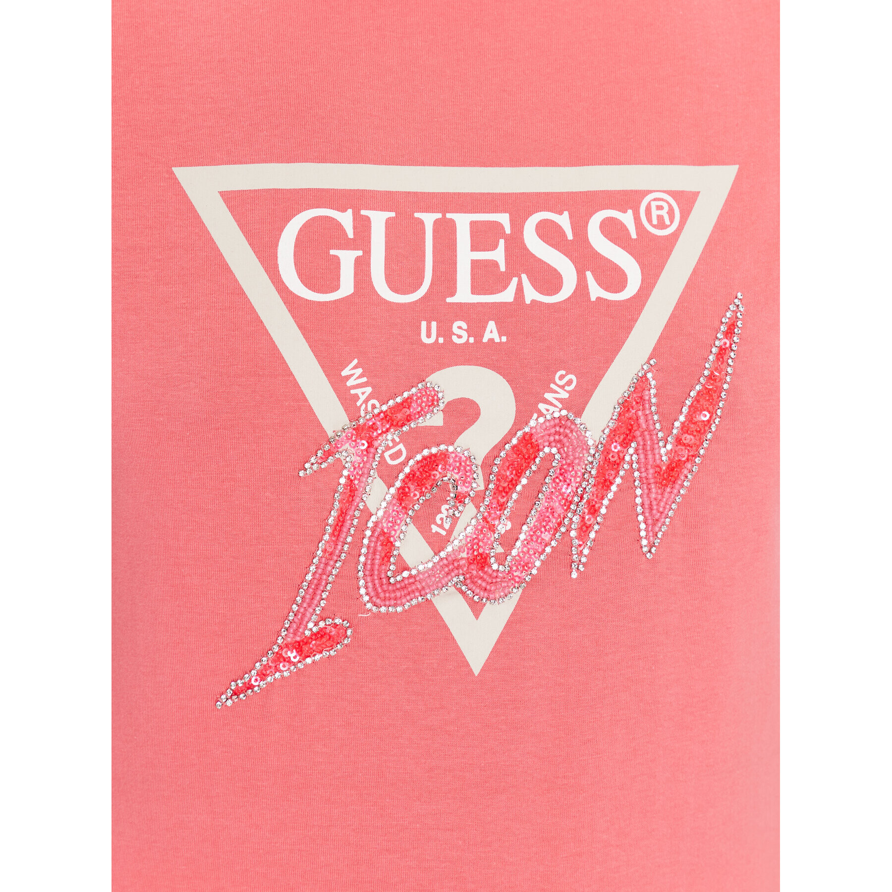 Guess T-Shirt Icon W3GI46 I3Z14 Růžová Regular Fit - Pepit.cz