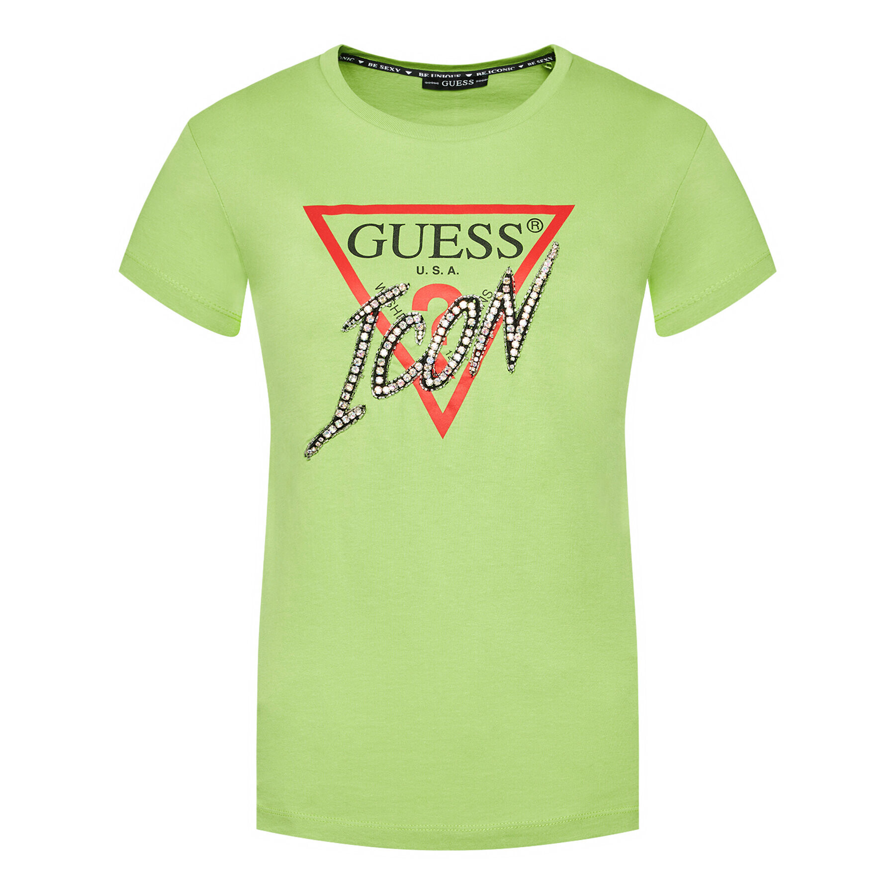 Guess T-Shirt Iconic Tee W1RI25 I3Z00 Zelená Regular Fit - Pepit.cz