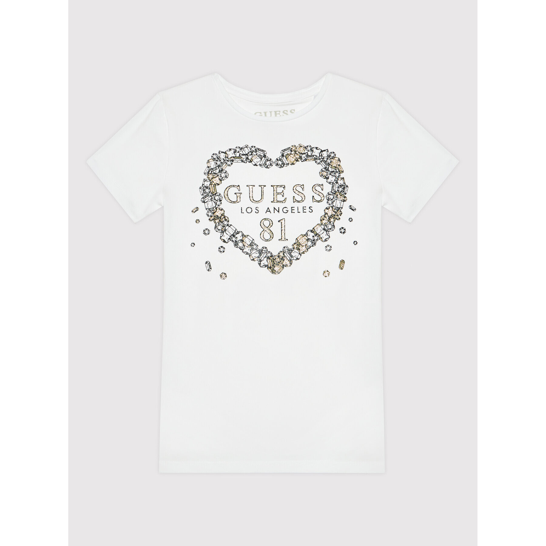 Guess T-Shirt J1BI13 J1311 Bílá Regular Fit - Pepit.cz