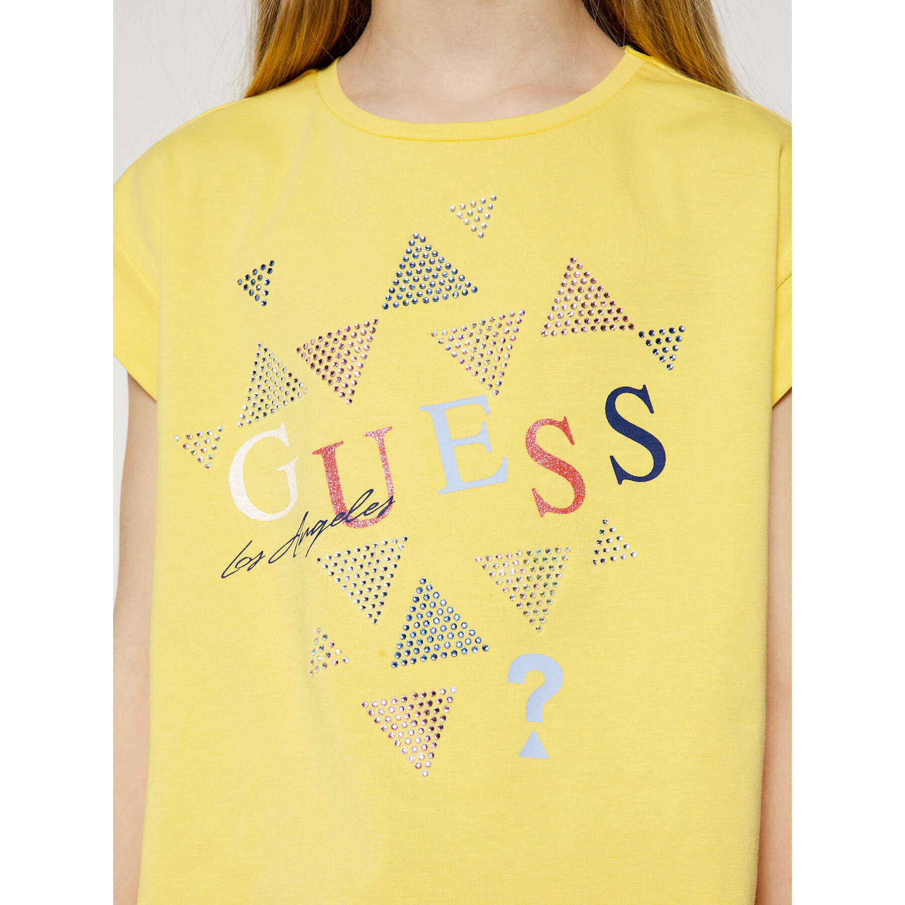 Guess T-Shirt J1GI05 K6YW1 Žlutá Regular Fit - Pepit.cz