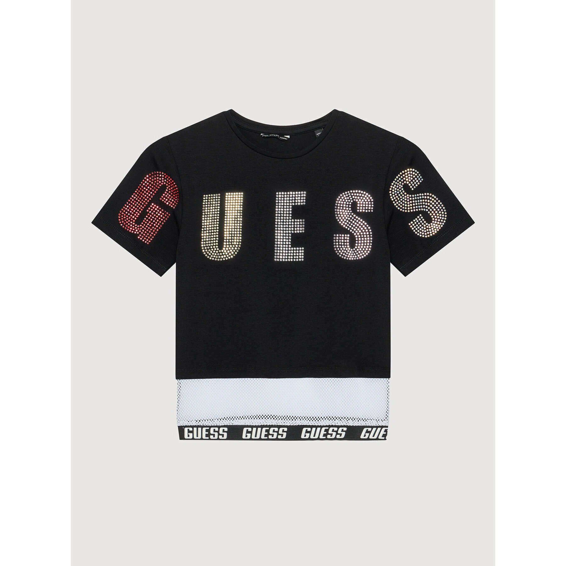 Guess T-Shirt J1YI04 K6YW1 Černá Regular Fit - Pepit.cz