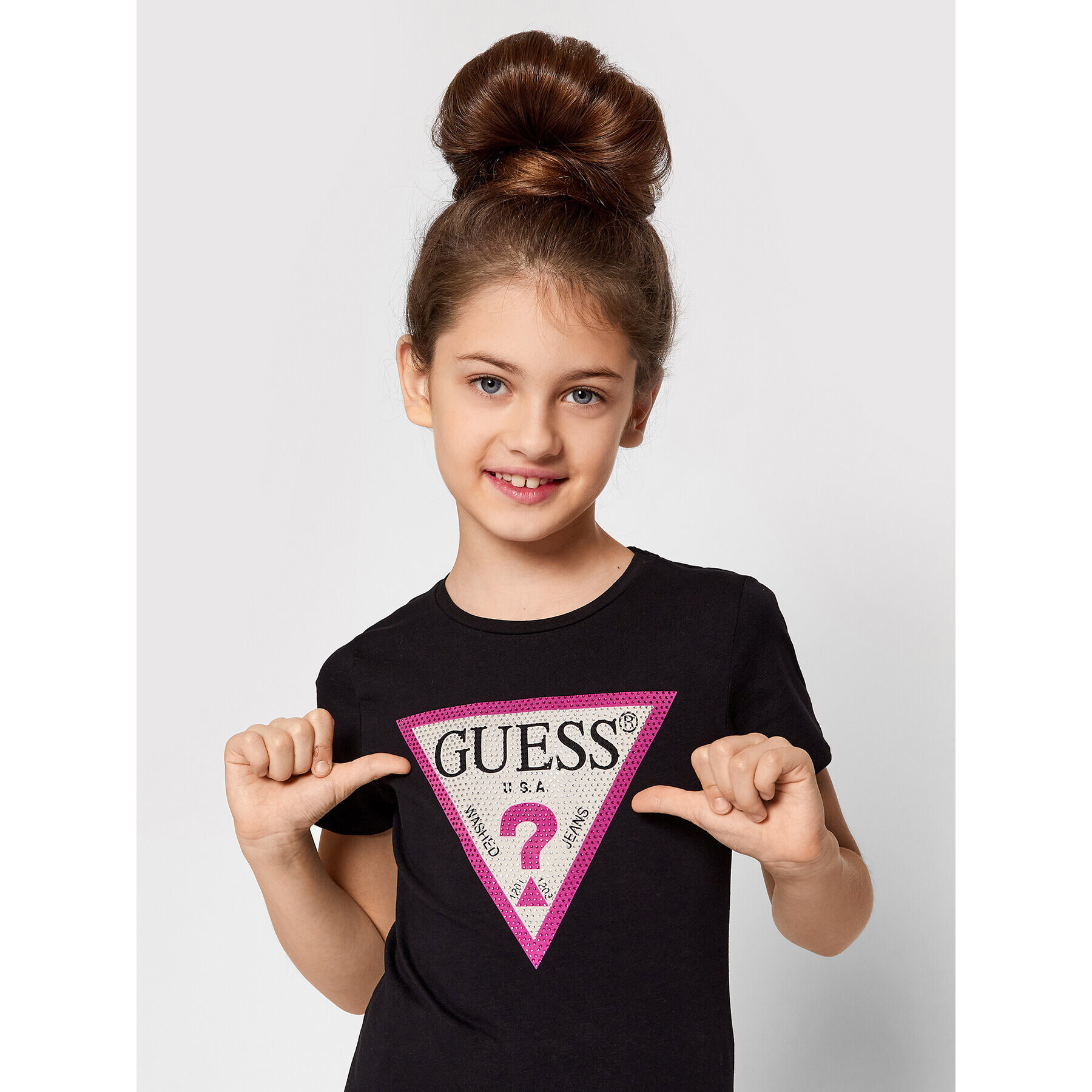 Guess T-Shirt J1YI35 K6YW1 Černá Regular Fit - Pepit.cz