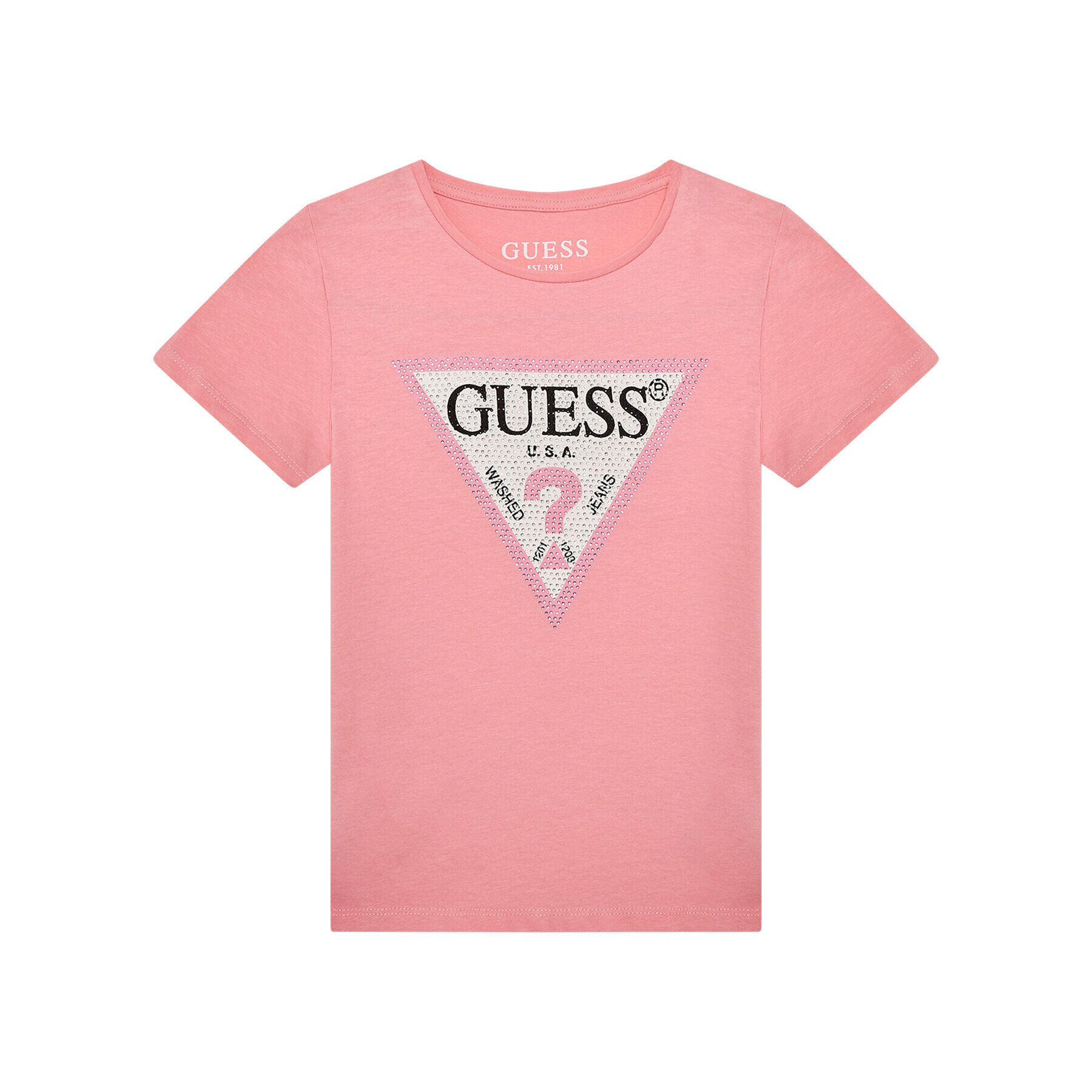 Guess T-Shirt J1YI35 K6YW1 Růžová Regular Fit - Pepit.cz