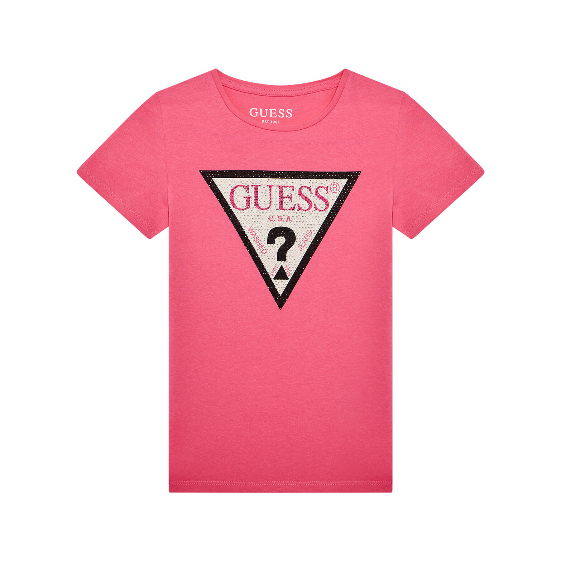 Guess T-Shirt J1YI35 K6YW1 Růžová Regular Fit - Pepit.cz