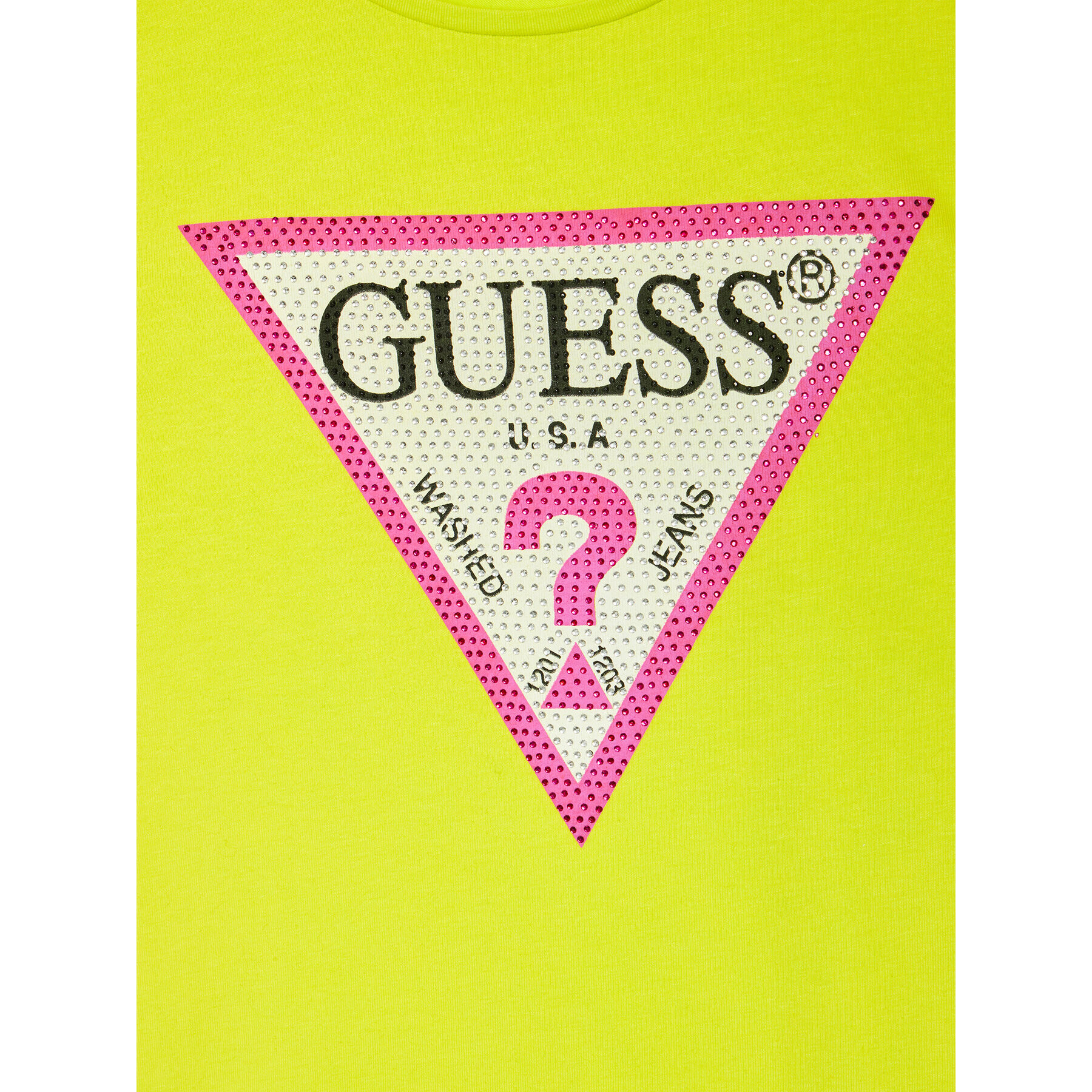 Guess T-Shirt J1YI35 K6YW1 Zelená Regular Fit - Pepit.cz