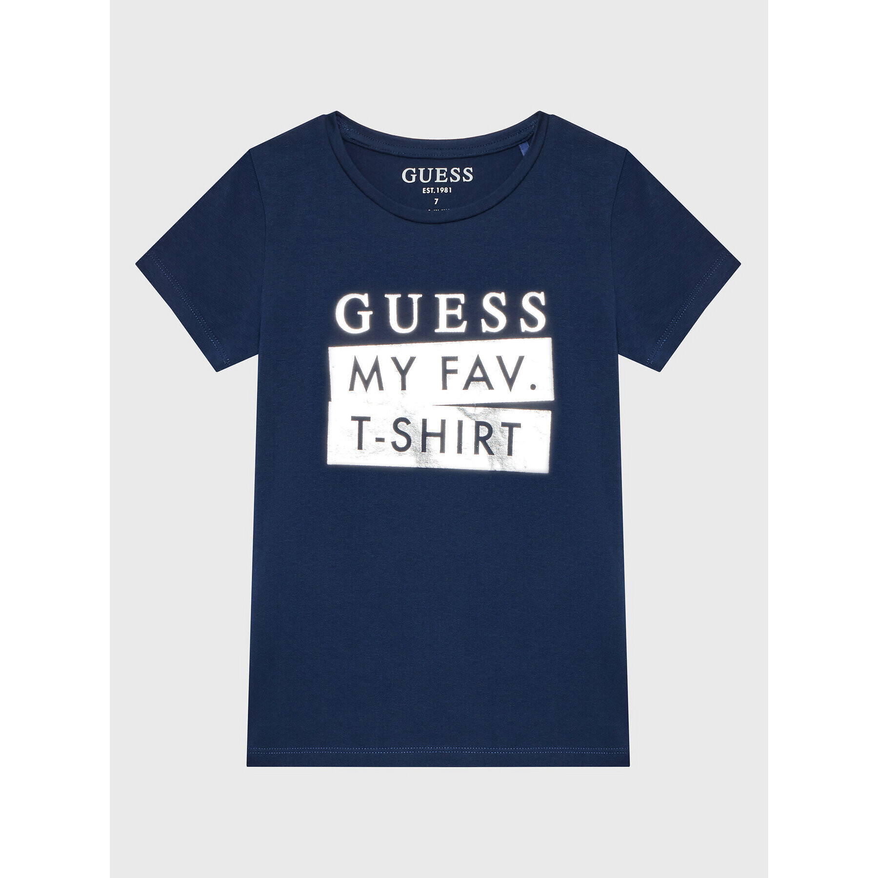 Guess T-Shirt J2BI02 J1313 Tmavomodrá Regular Fit - Pepit.cz