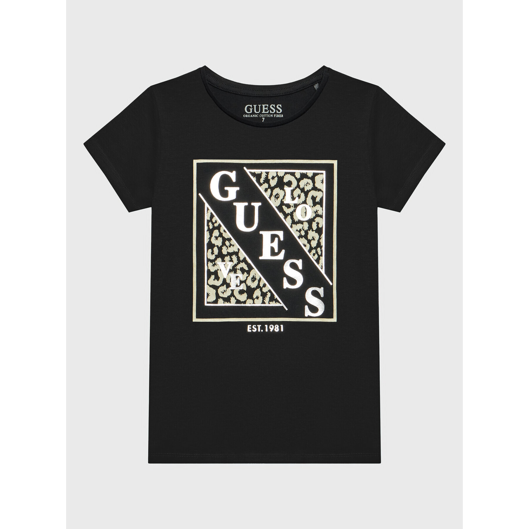 Guess T-Shirt J2BI14 J1311 Černá Regular Fit - Pepit.cz