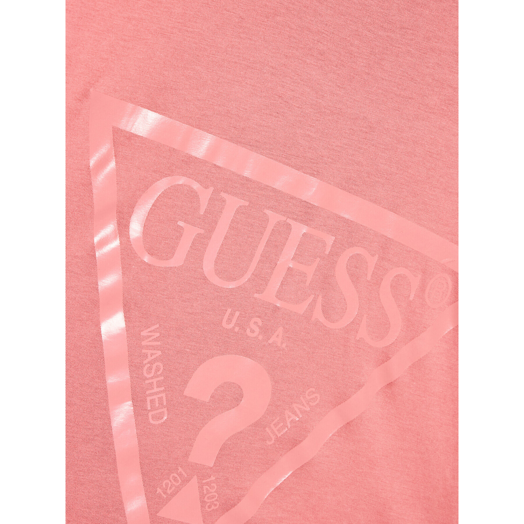 Guess T-Shirt J2BI41 K8HM0 Růžová Cropped Fit - Pepit.cz