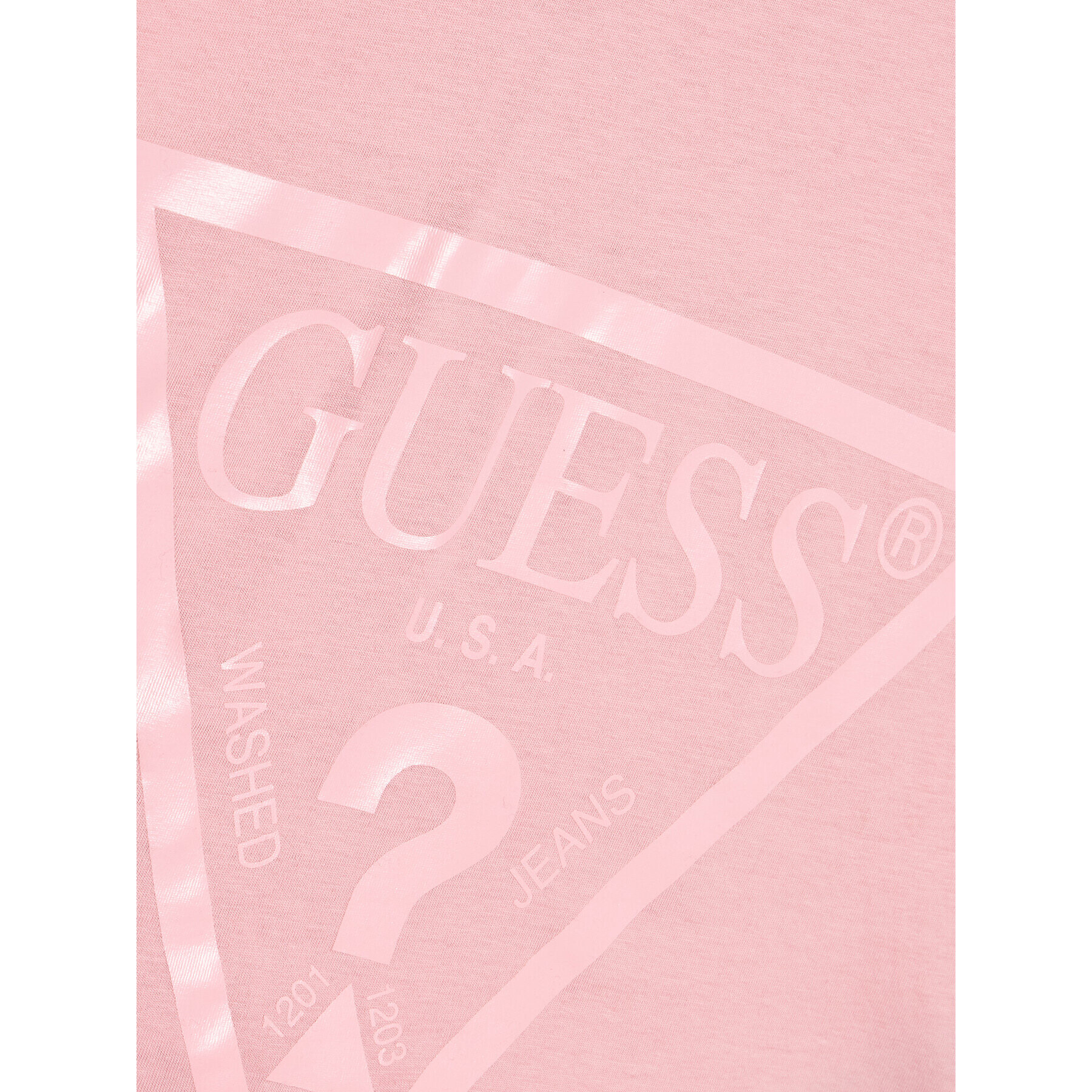 Guess T-Shirt J2BI41 K8HM0 Růžová Cropped Fit - Pepit.cz