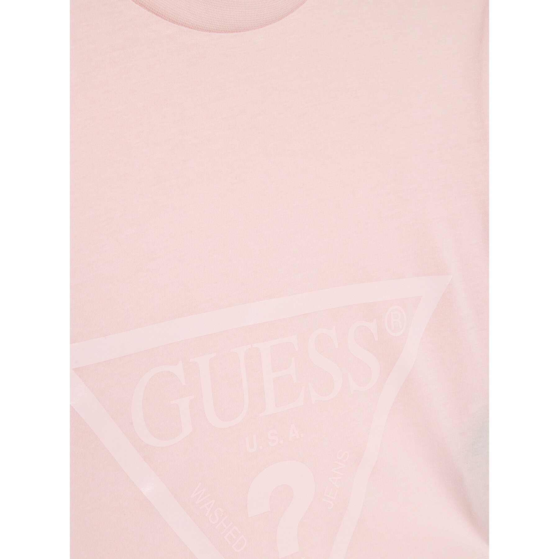 Guess T-Shirt J2BI41 K8HM0 Růžová Cropped Fit - Pepit.cz