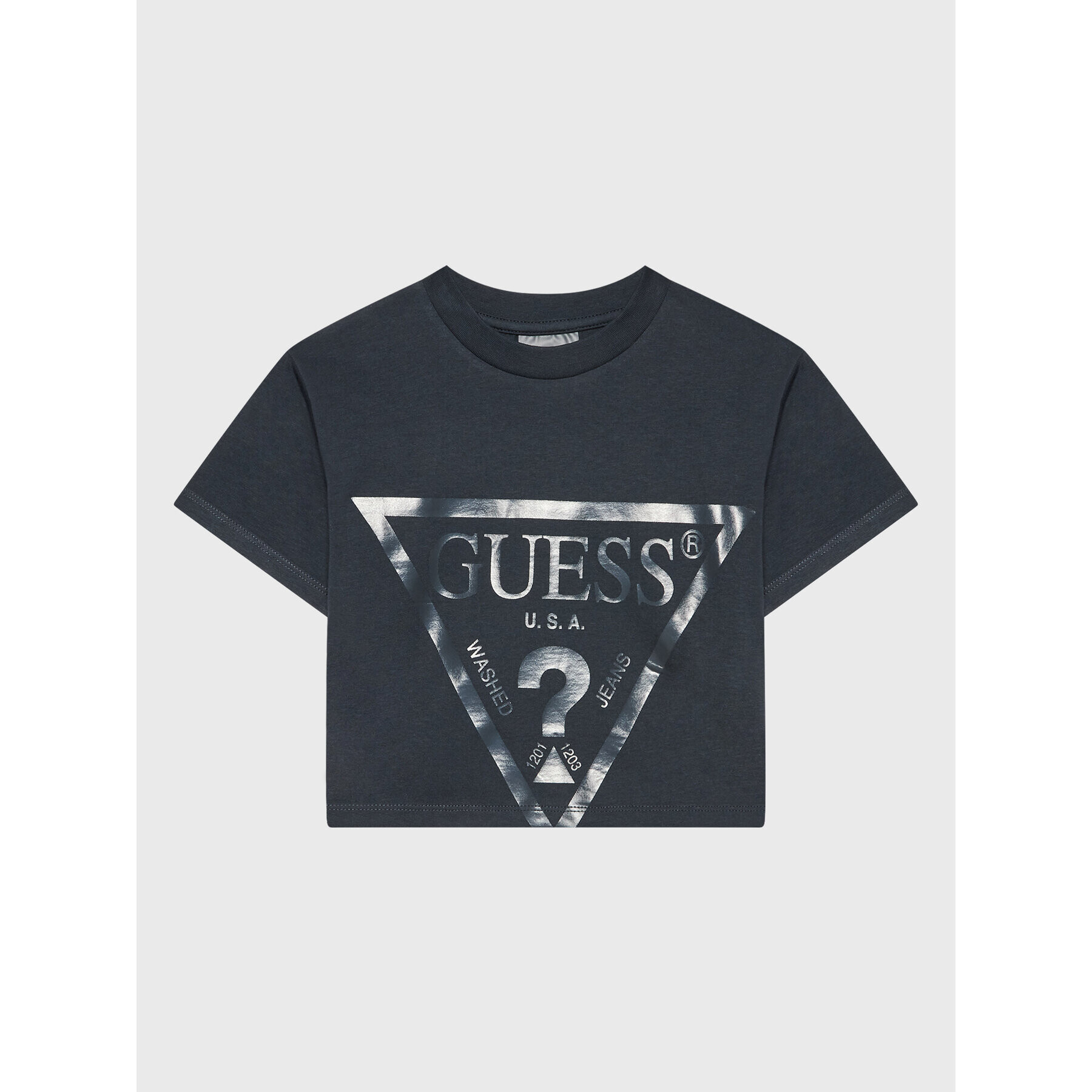 Guess T-Shirt J2BI41 K8HM0 Šedá Cropped Fit - Pepit.cz